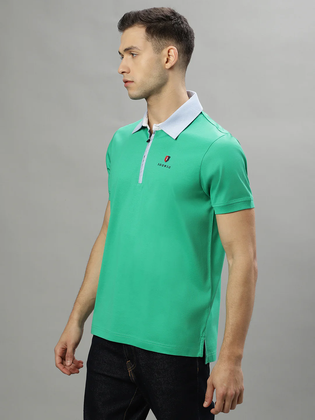 Iconic Green Logo Regular Fit Polo Tshirt - Image 3