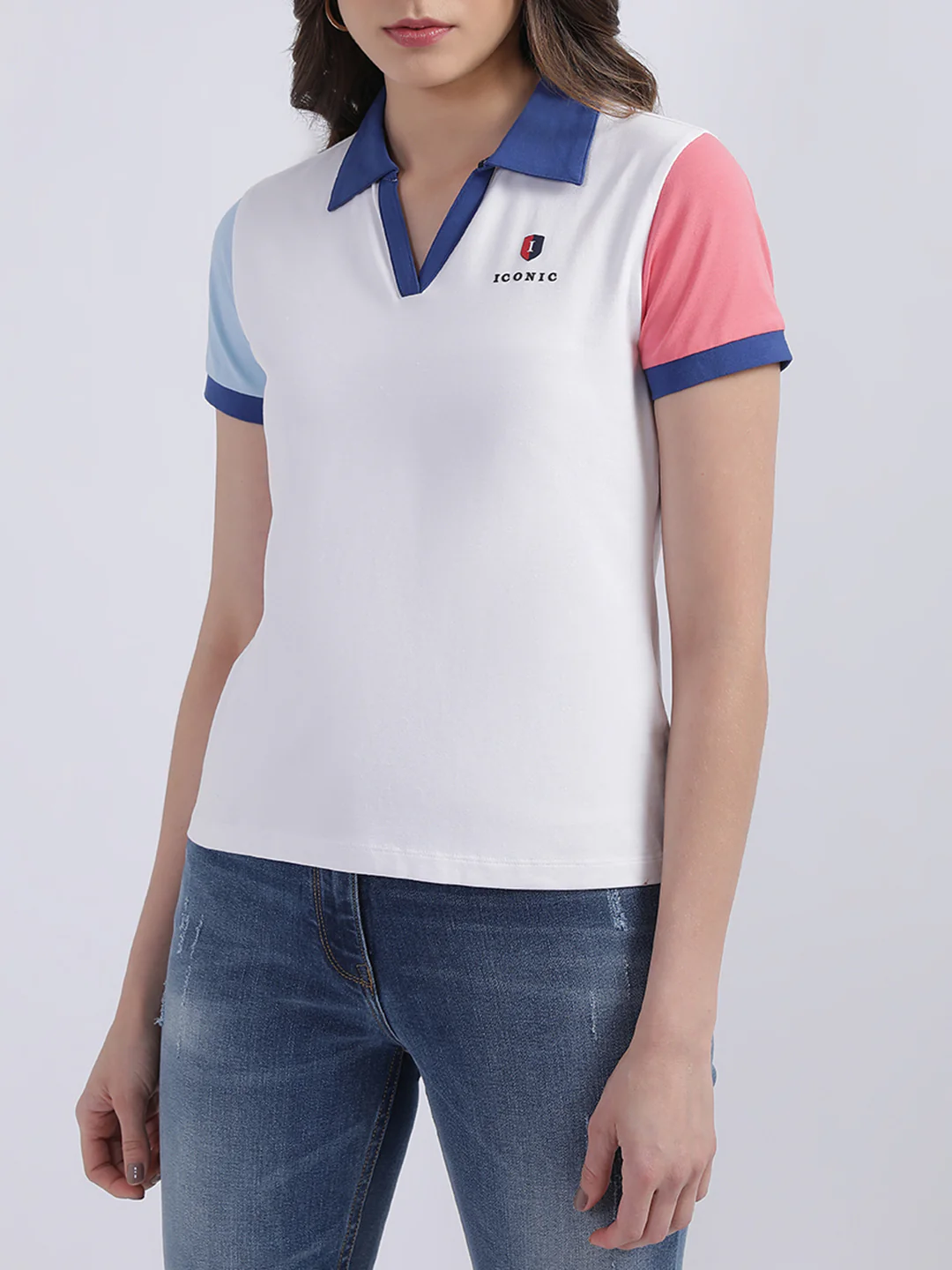 Iconic Multicolor Regular Fit Polo Tshirt