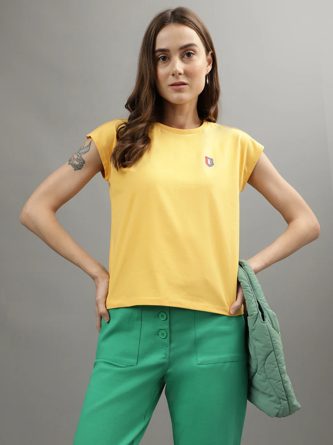 Iconic Yellow Regular Fit Tshirt