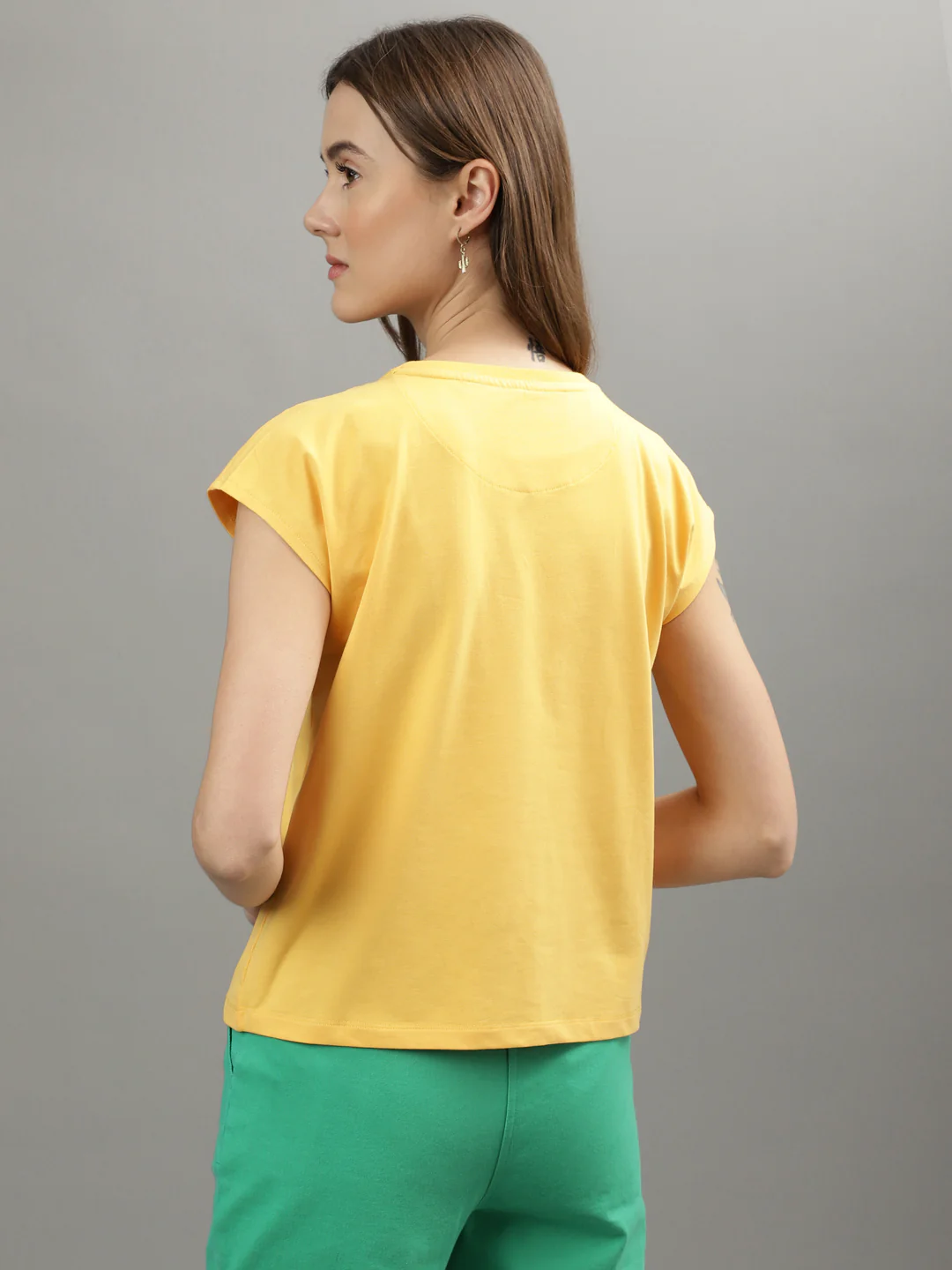 Iconic Yellow Regular Fit Tshirt - Image 4