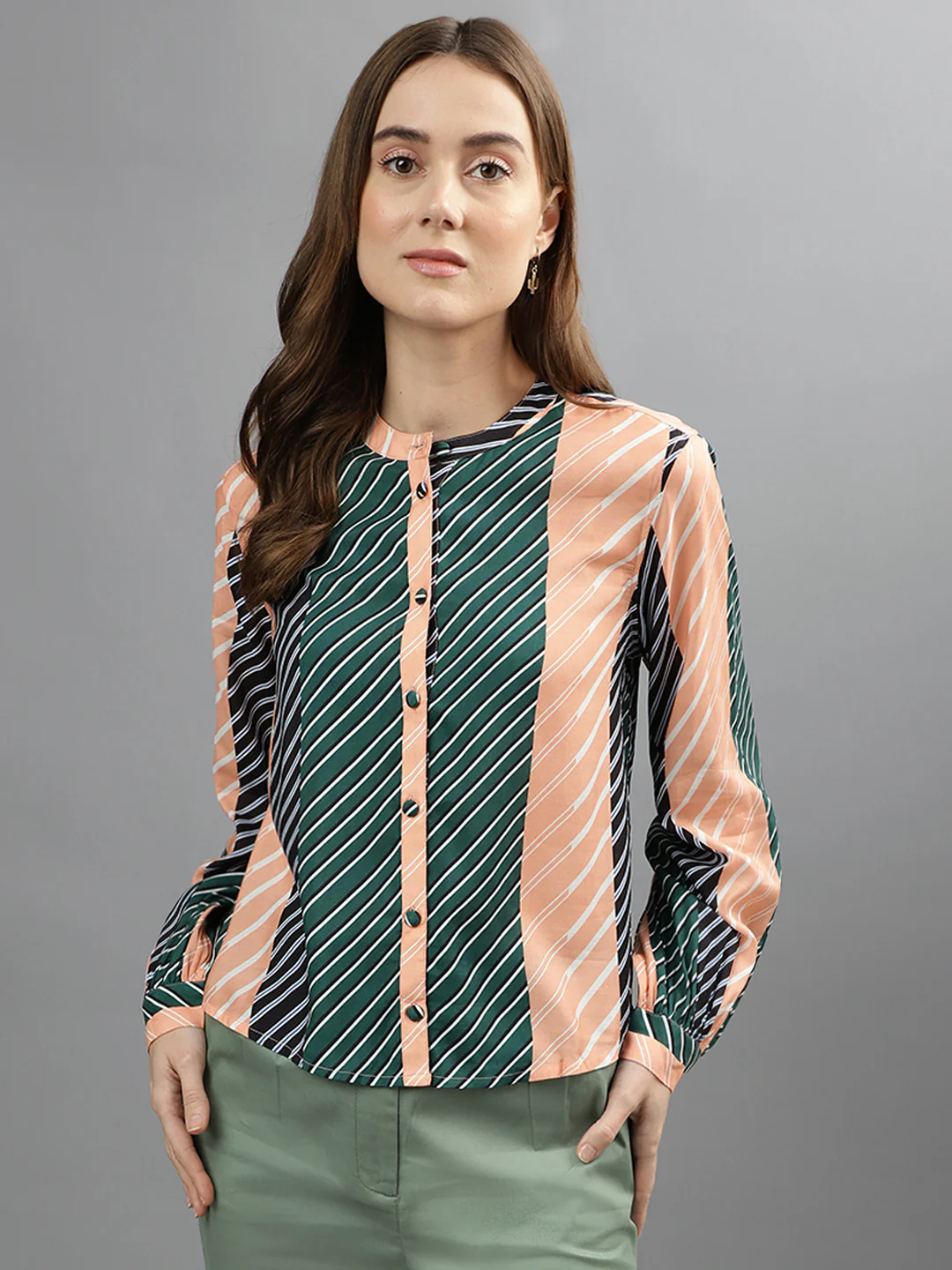 Iconic Multi Striped Slim Fit Shirt - Image 2