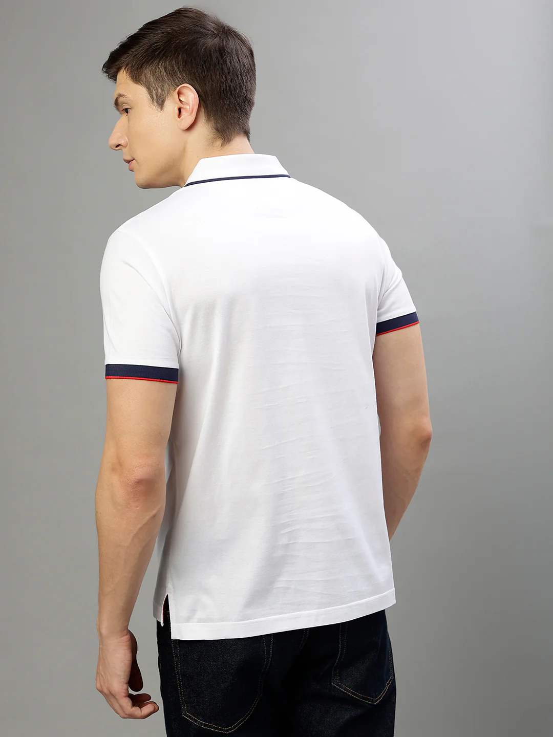 Iconic Men White Fashion Regular fit Tshirts - Image 4