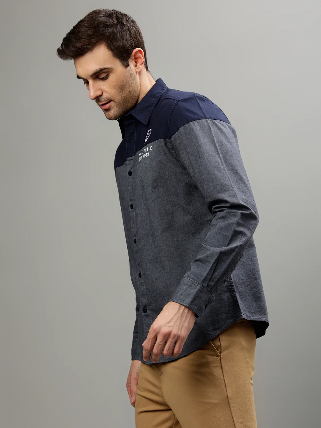 Iconic Blue Fashion Regular fit Shirt - Image 3