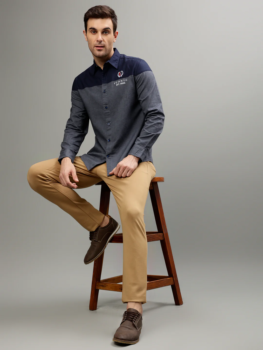 Iconic Blue Fashion Regular fit Shirt - Image 5