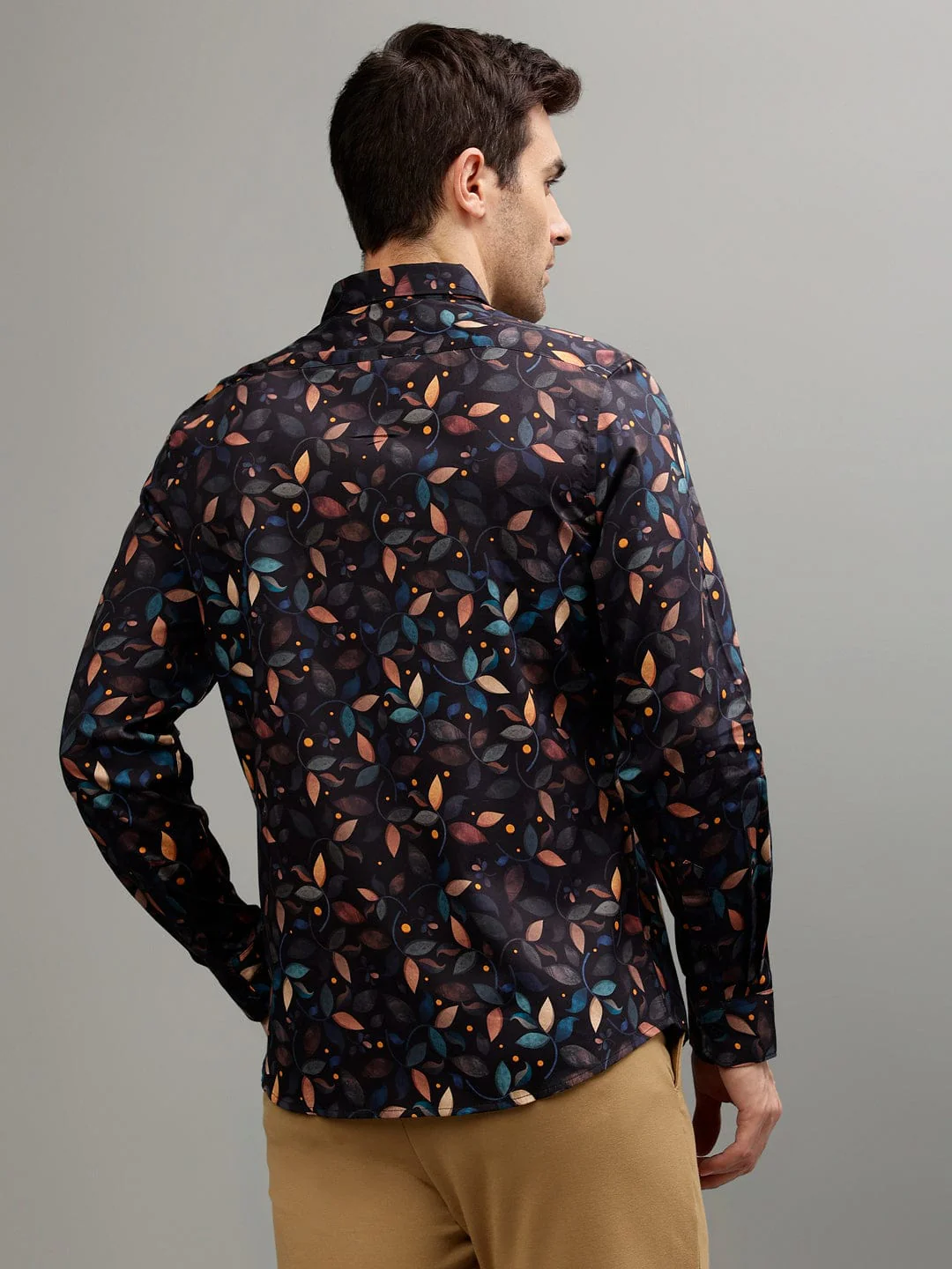 Iconic Men Black Shirt Collar Shirt - Image 4