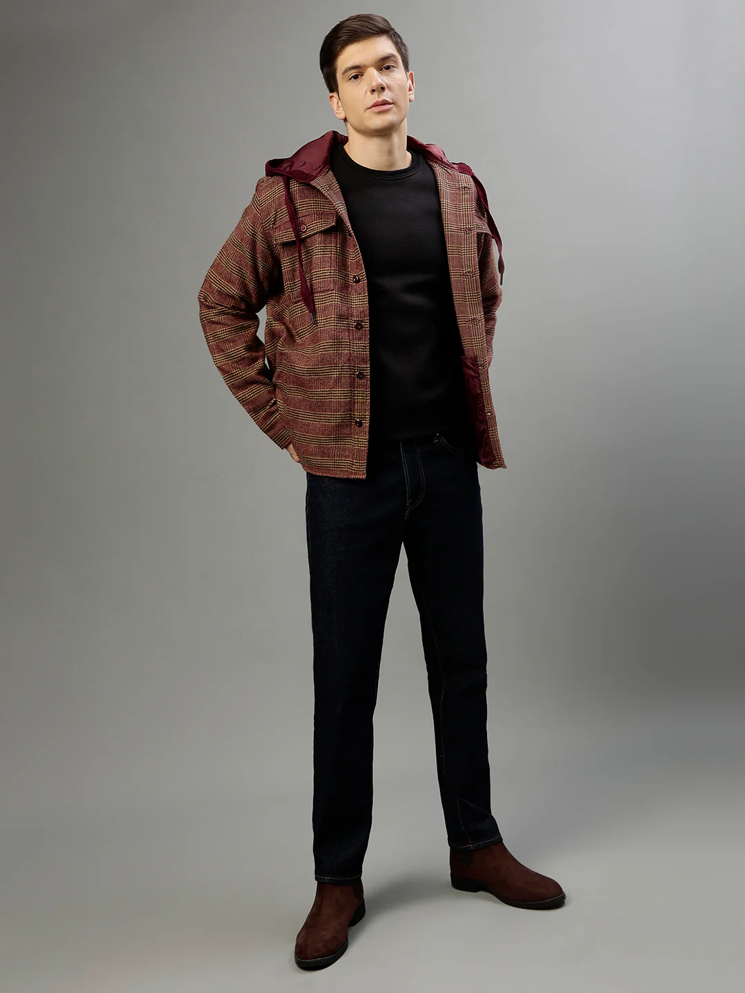 Iconic Red Fashion Striped Regular fit Shirt - Image 5