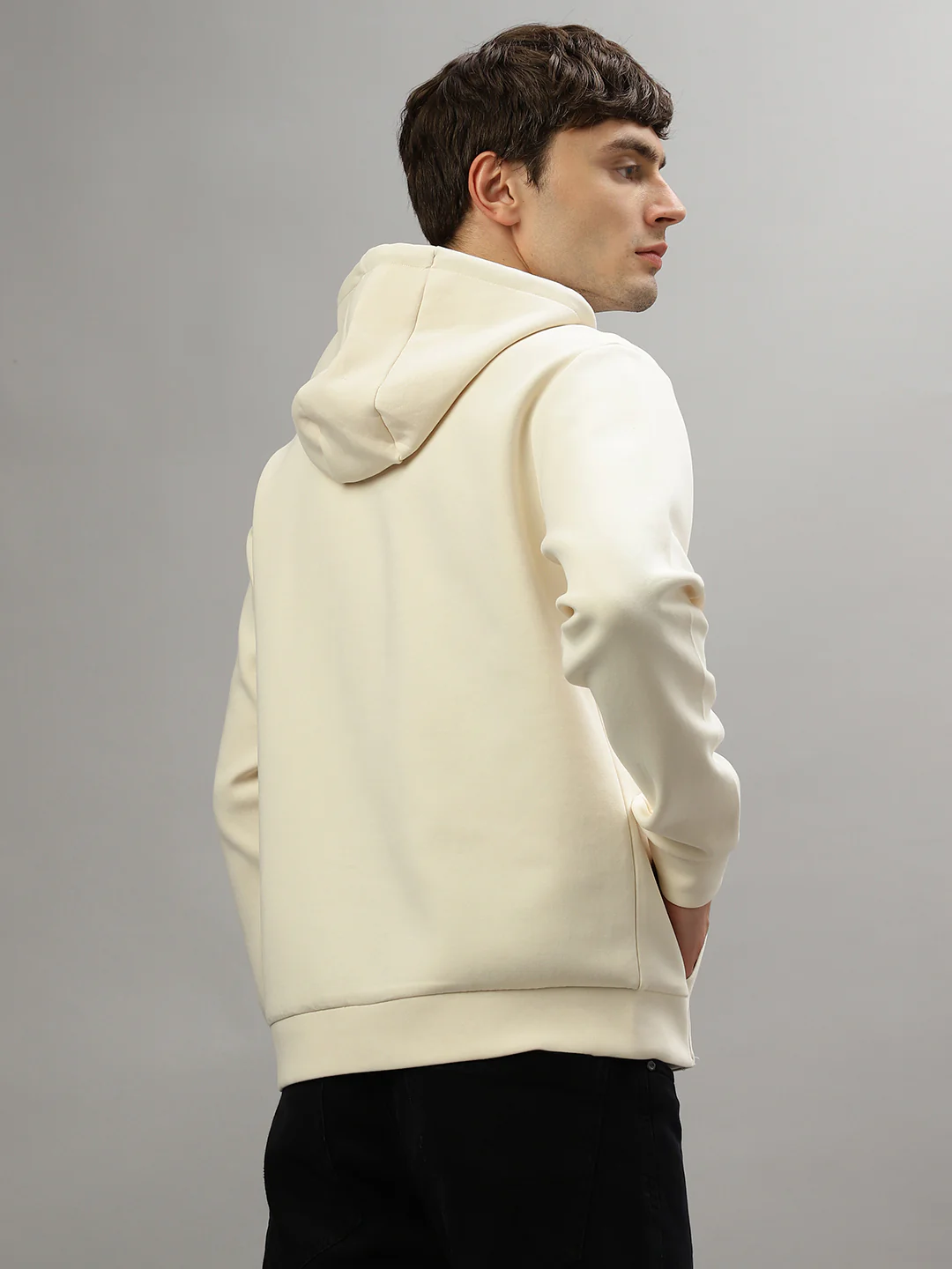 Iconic Men Printed Full Sleeves Hooded Sweatshirt - Image 4