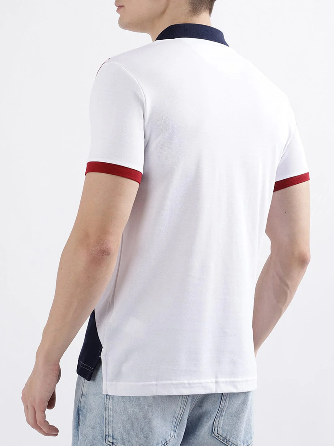 Iconic Men Blue Polo Tshirt - Image 3
