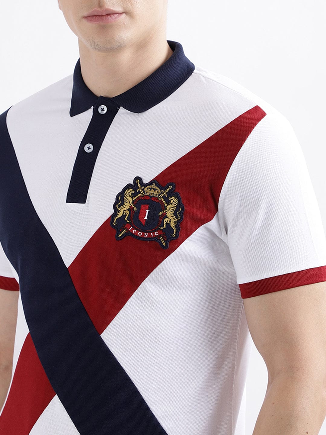 Iconic Men Blue Polo Tshirt - Image 5