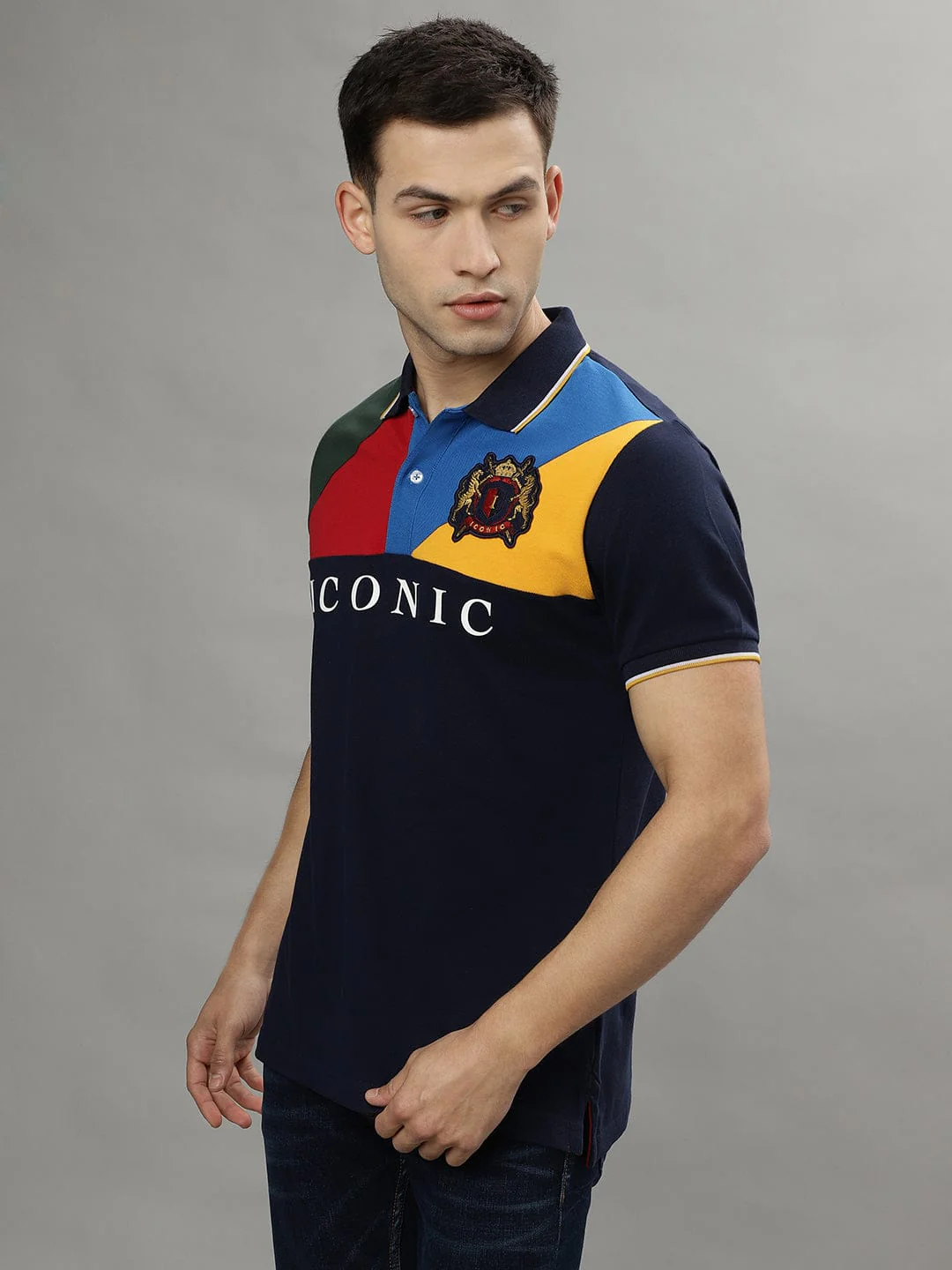 Iconic Men Multi Polo Tshirt - Image 2