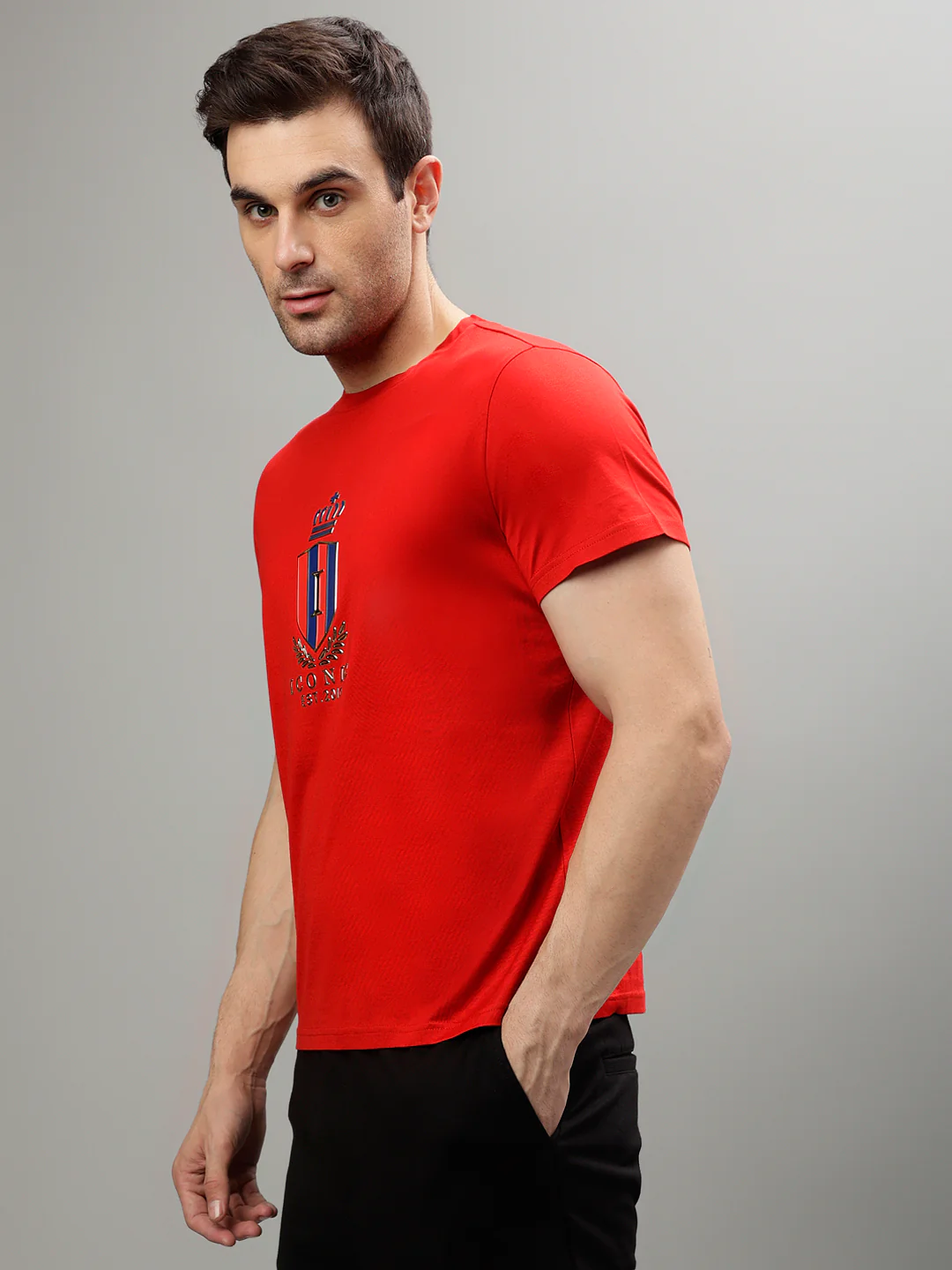 Iconic Red Fashion Regular fit Tshirts - Image 3
