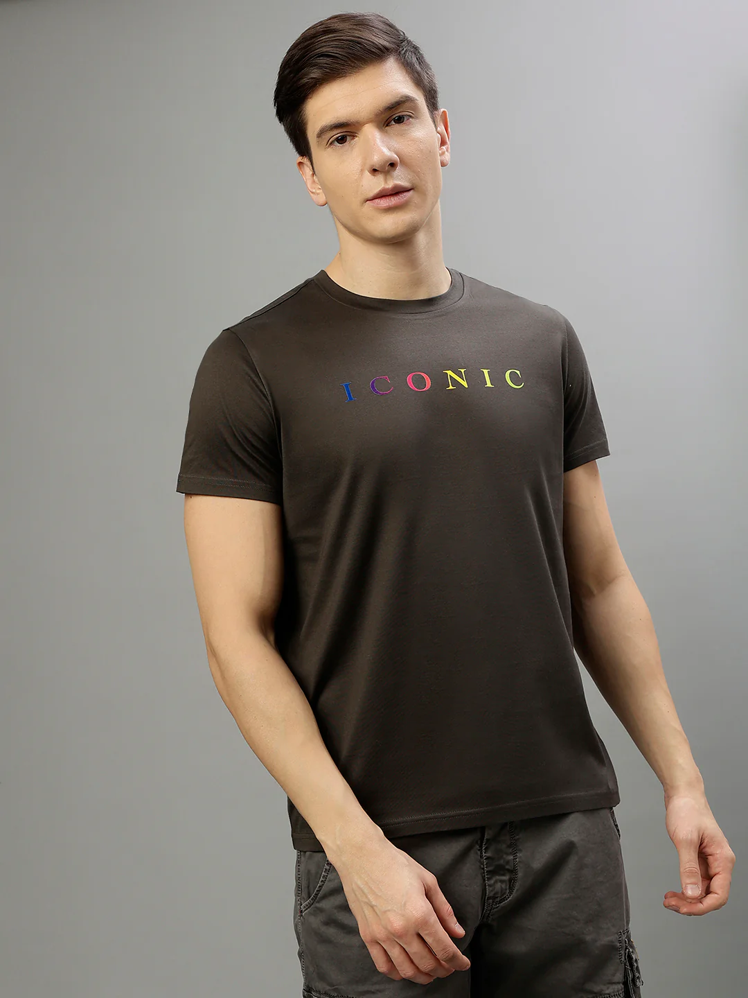 Iconic Black Fashion Regular fit Tshirts - Image 2