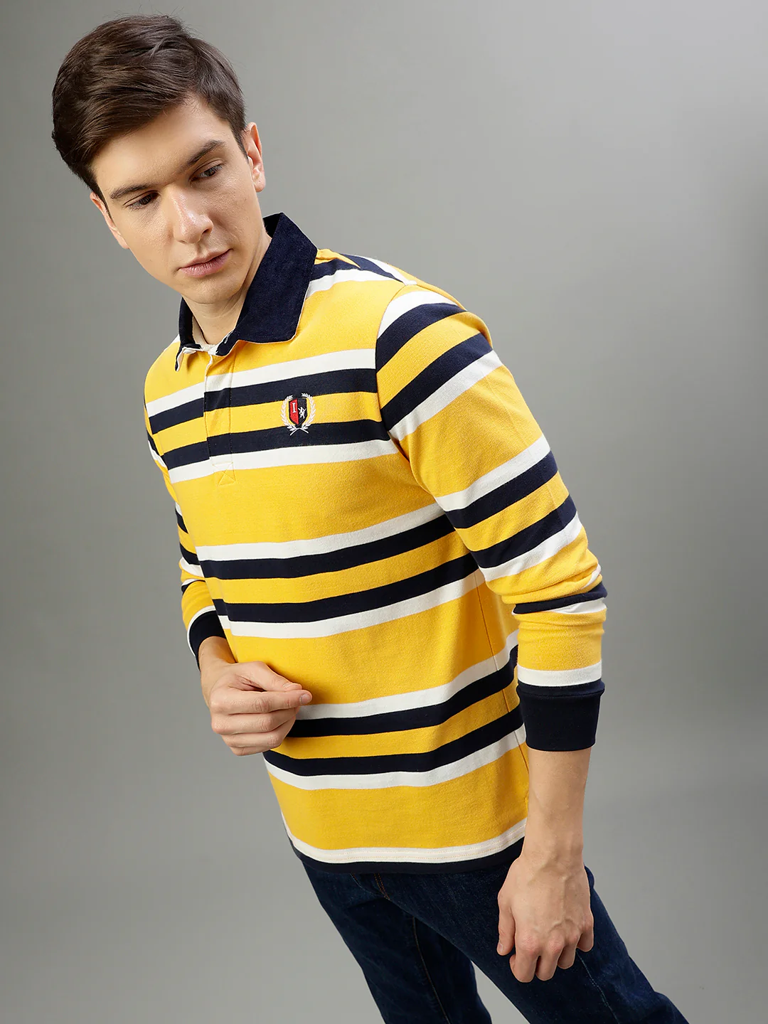 Iconic Multi Color Fashion Striped Regular fit Tshirts