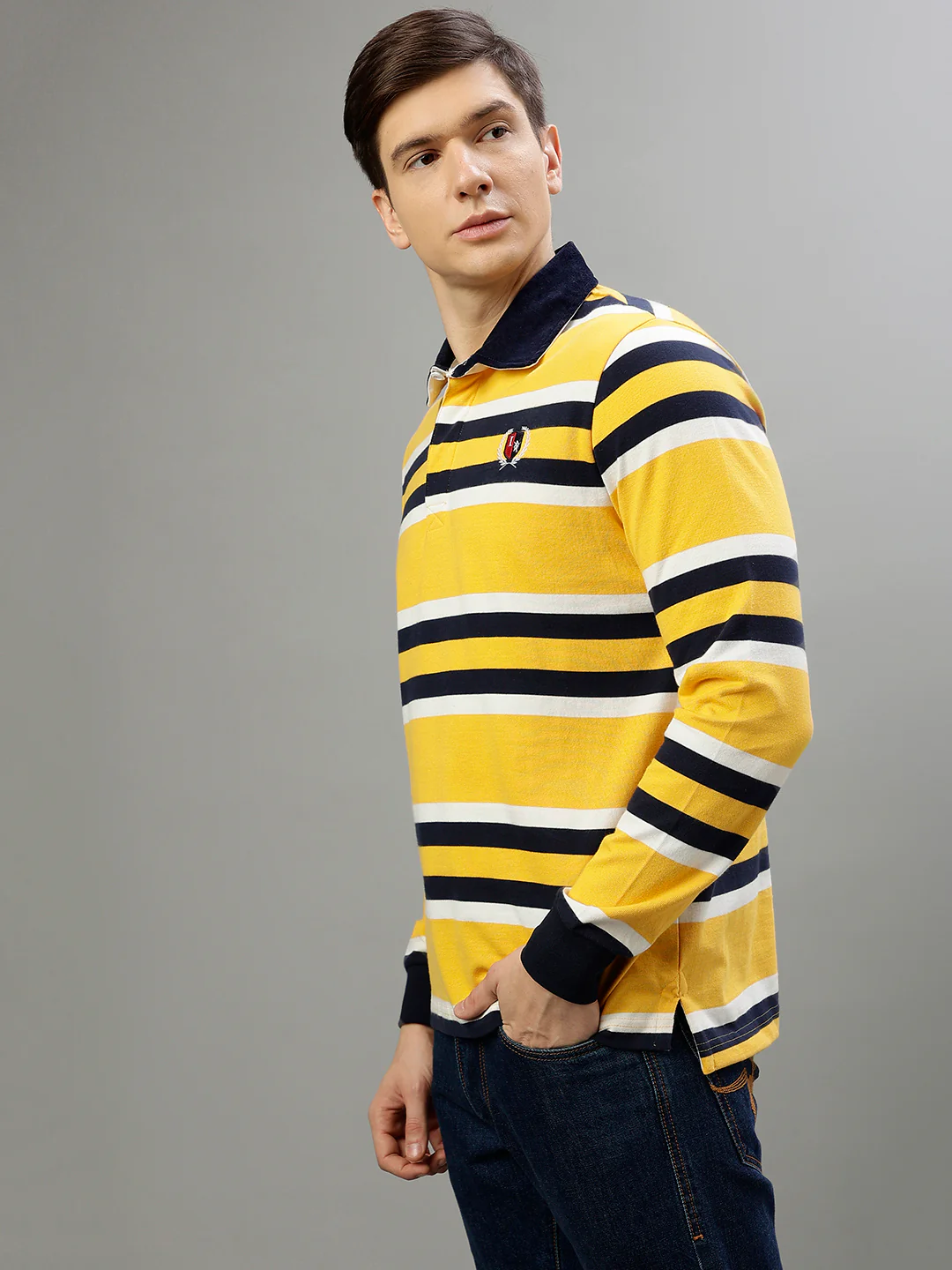 Iconic Multi Color Fashion Striped Regular fit Tshirts - Image 3
