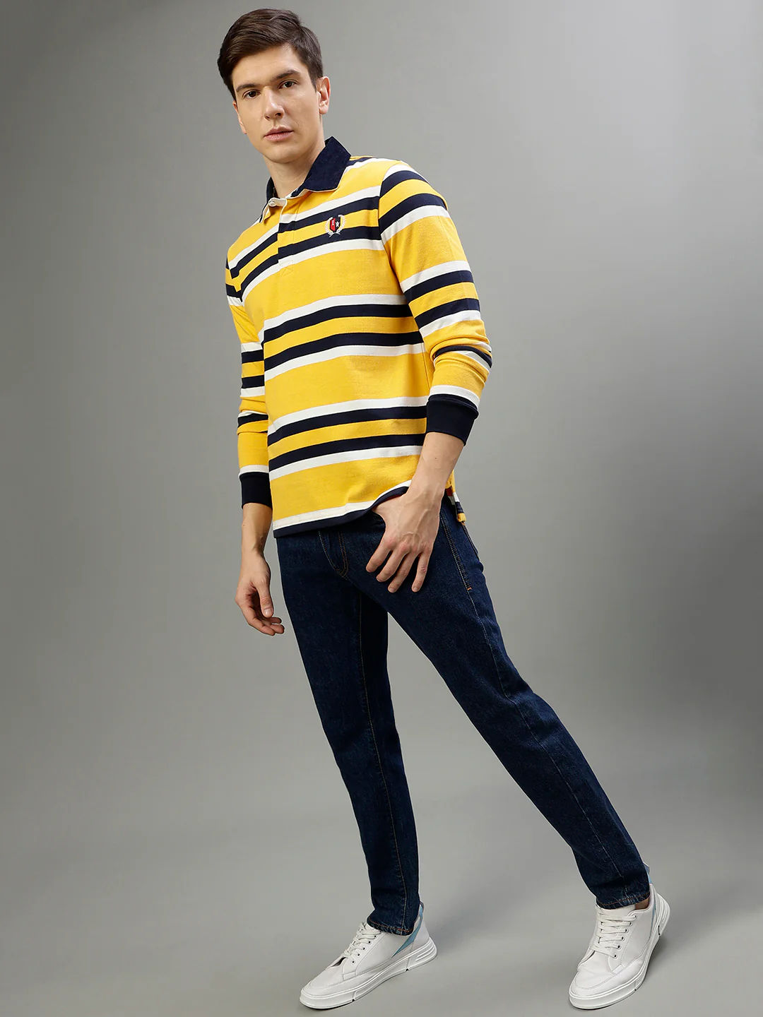 Iconic Multi Color Fashion Striped Regular fit Tshirts - Image 5