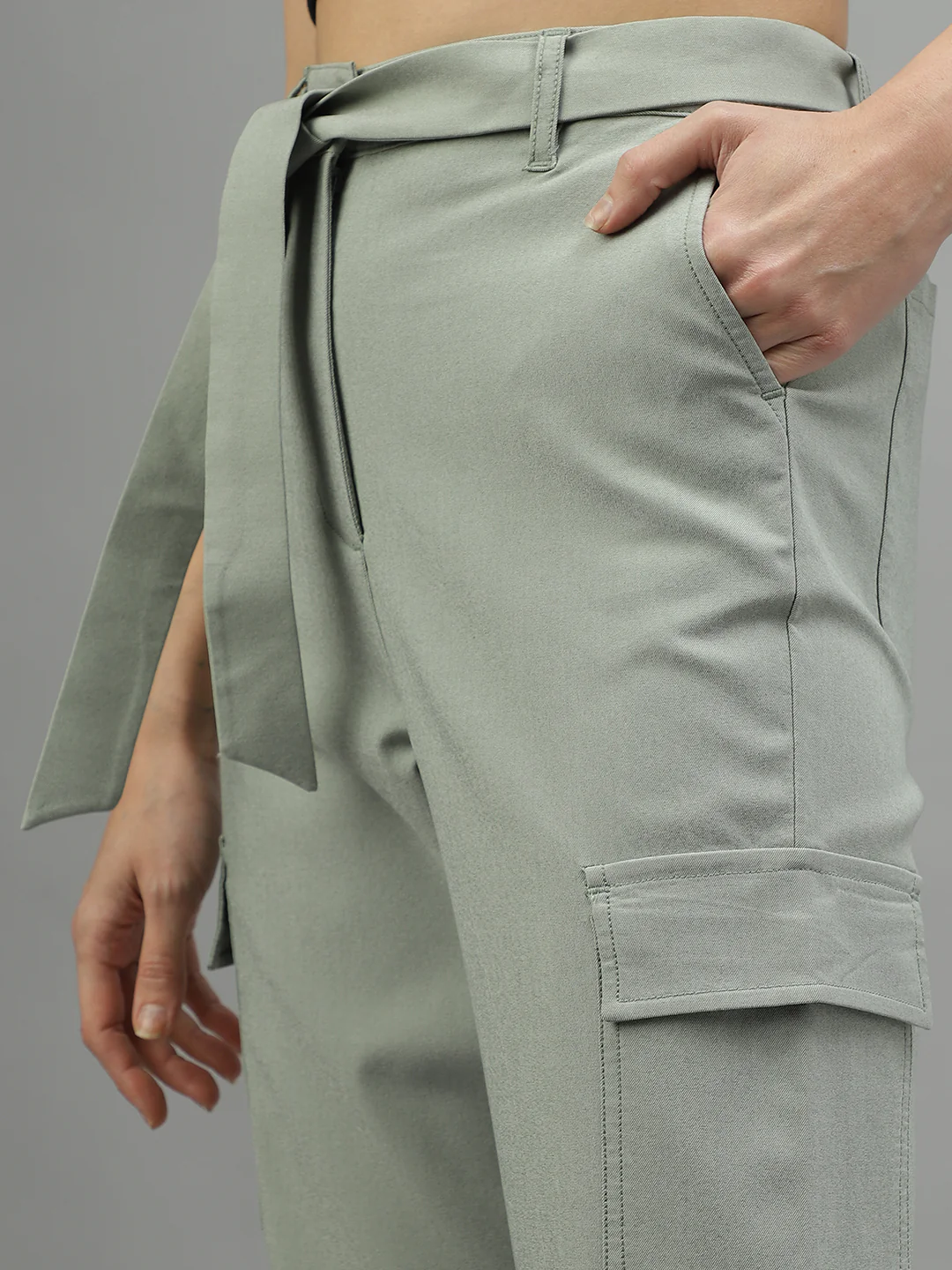 Iconic Women Solid Regular Fit Track Pants - Image 6