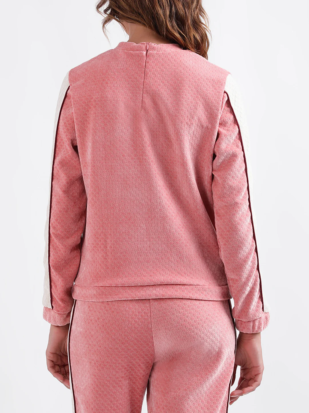 Iconic Women Colour blocked Full Sleeves Mock Neck Sweatshirt - Image 3