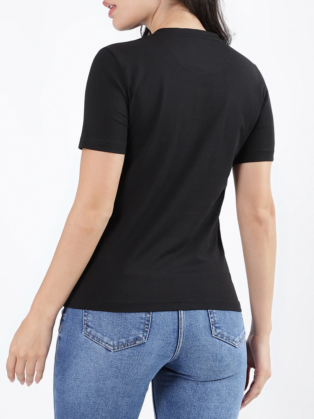 Iconic Black Fashion Regular Fit Tshirt - Image 3