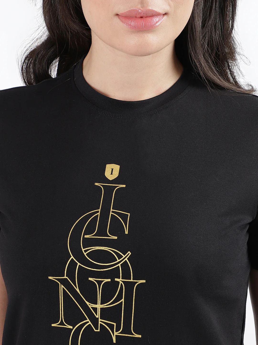 Iconic Black Fashion Regular Fit Tshirt - Image 6