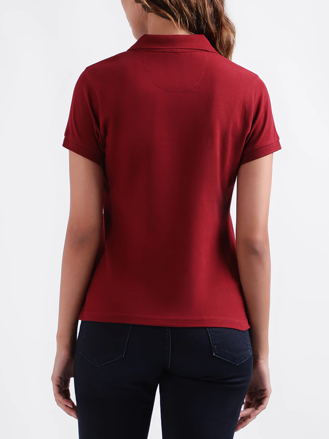 Iconic Maroon Fashion Regular Fit Polo Tshirt - Image 3