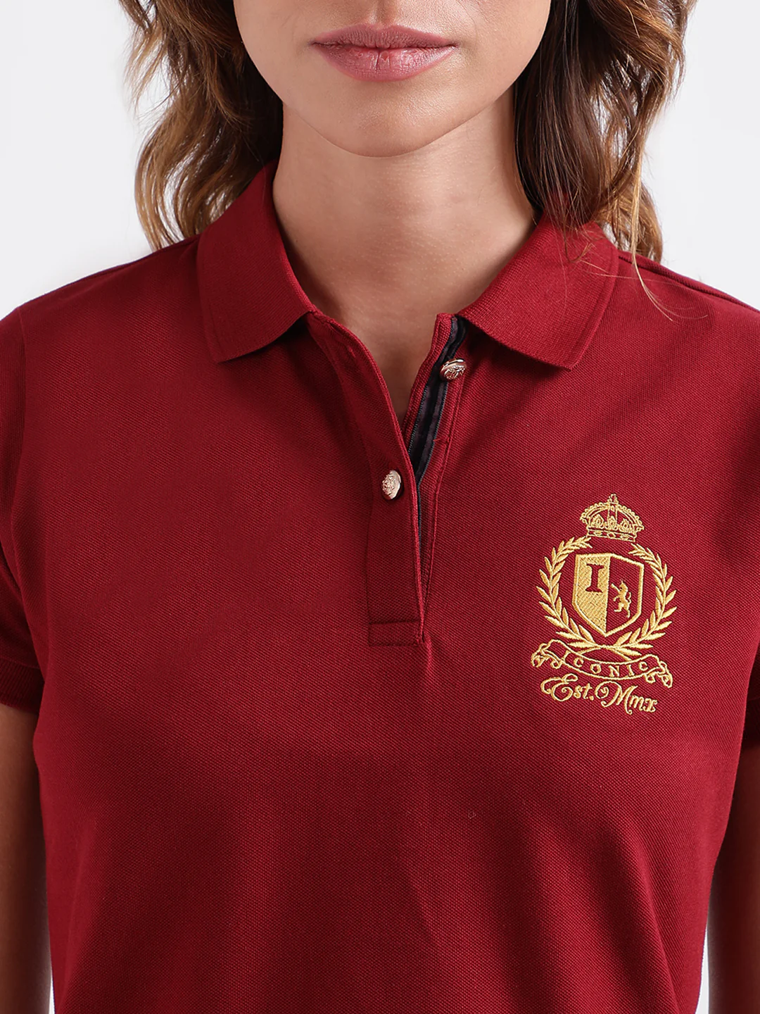 Iconic Maroon Fashion Regular Fit Polo Tshirt - Image 6