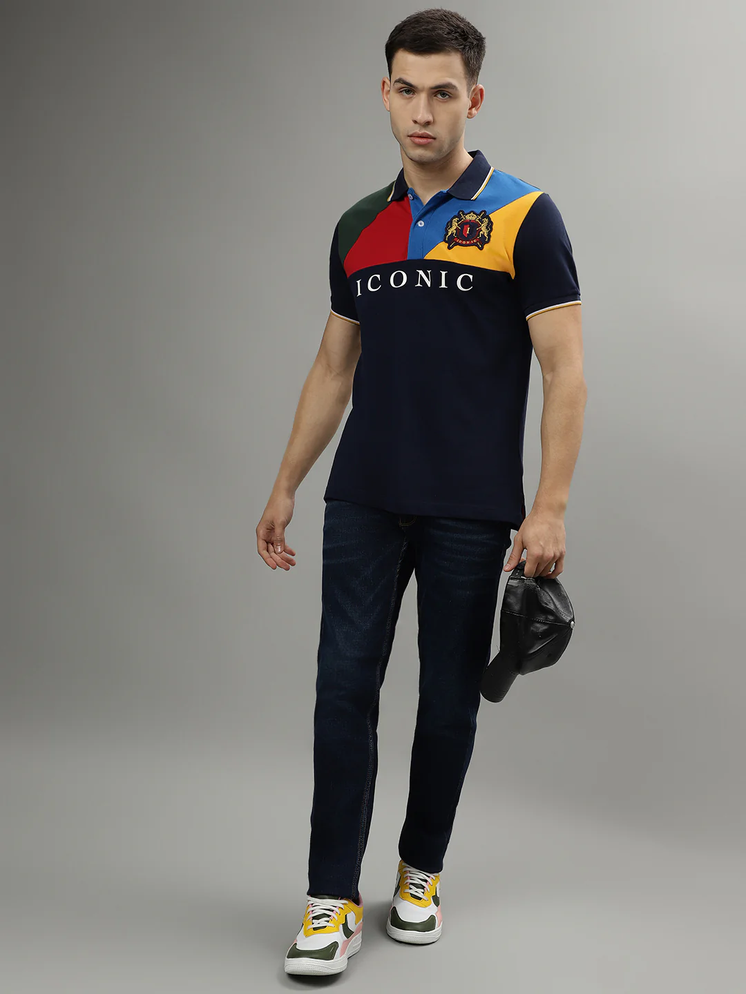Iconic Men Blue Solid Mid-Rise Tapered Fit Jeans - Image 4