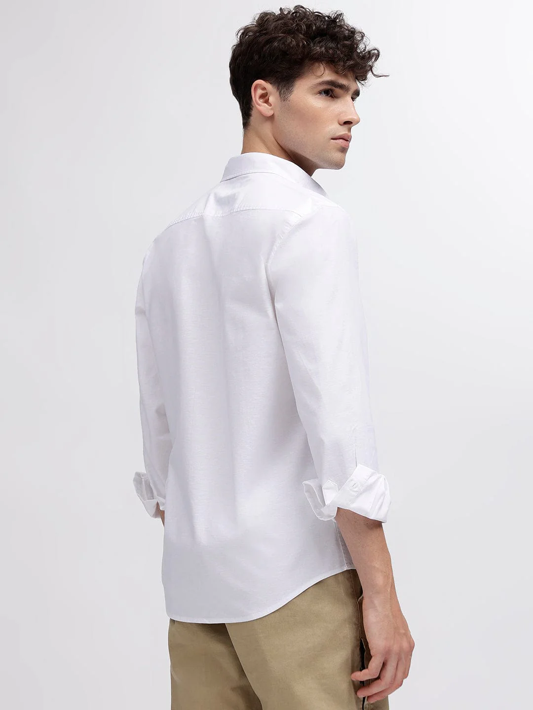 Iconic Men White Shirt Collar Shirt - Image 3