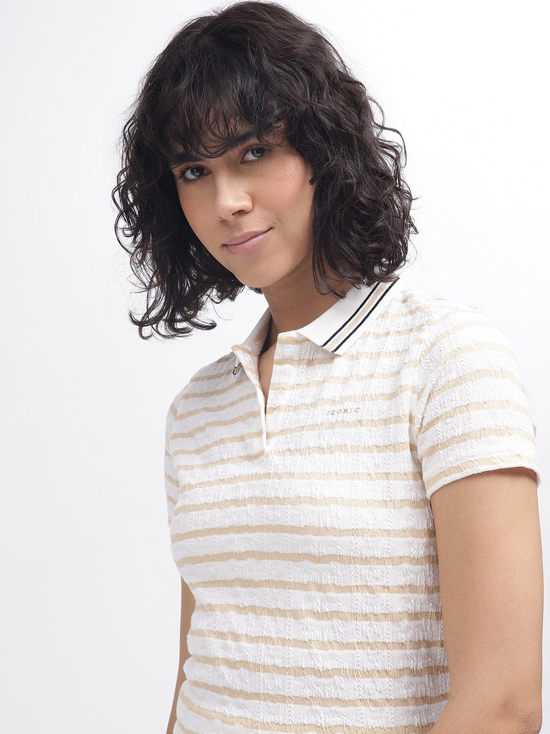 Iconic Women White Polo Polo Tshirt - Image 6