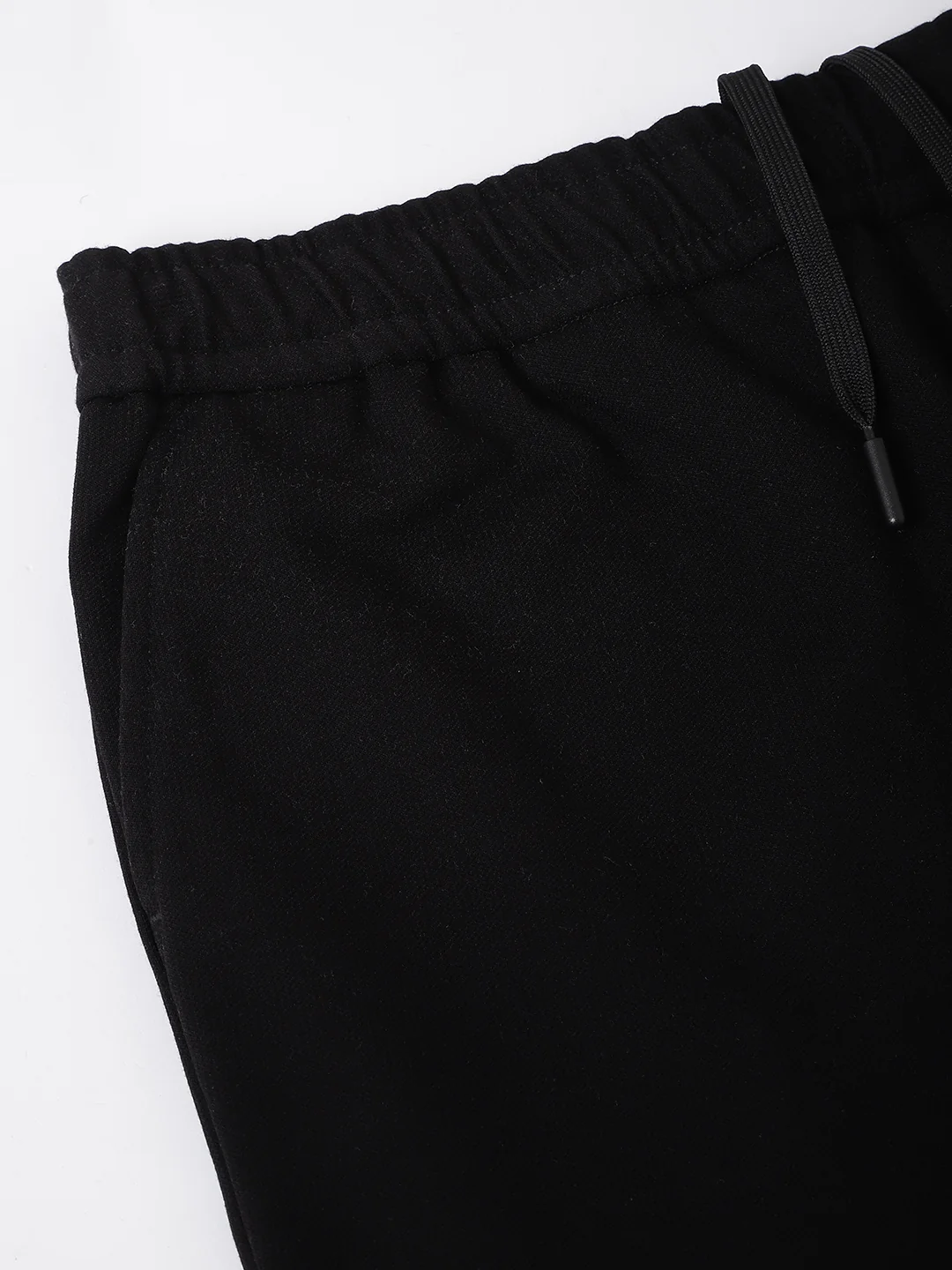 Iconic Men Black Solid Regular Fit Track Pants - Image 7