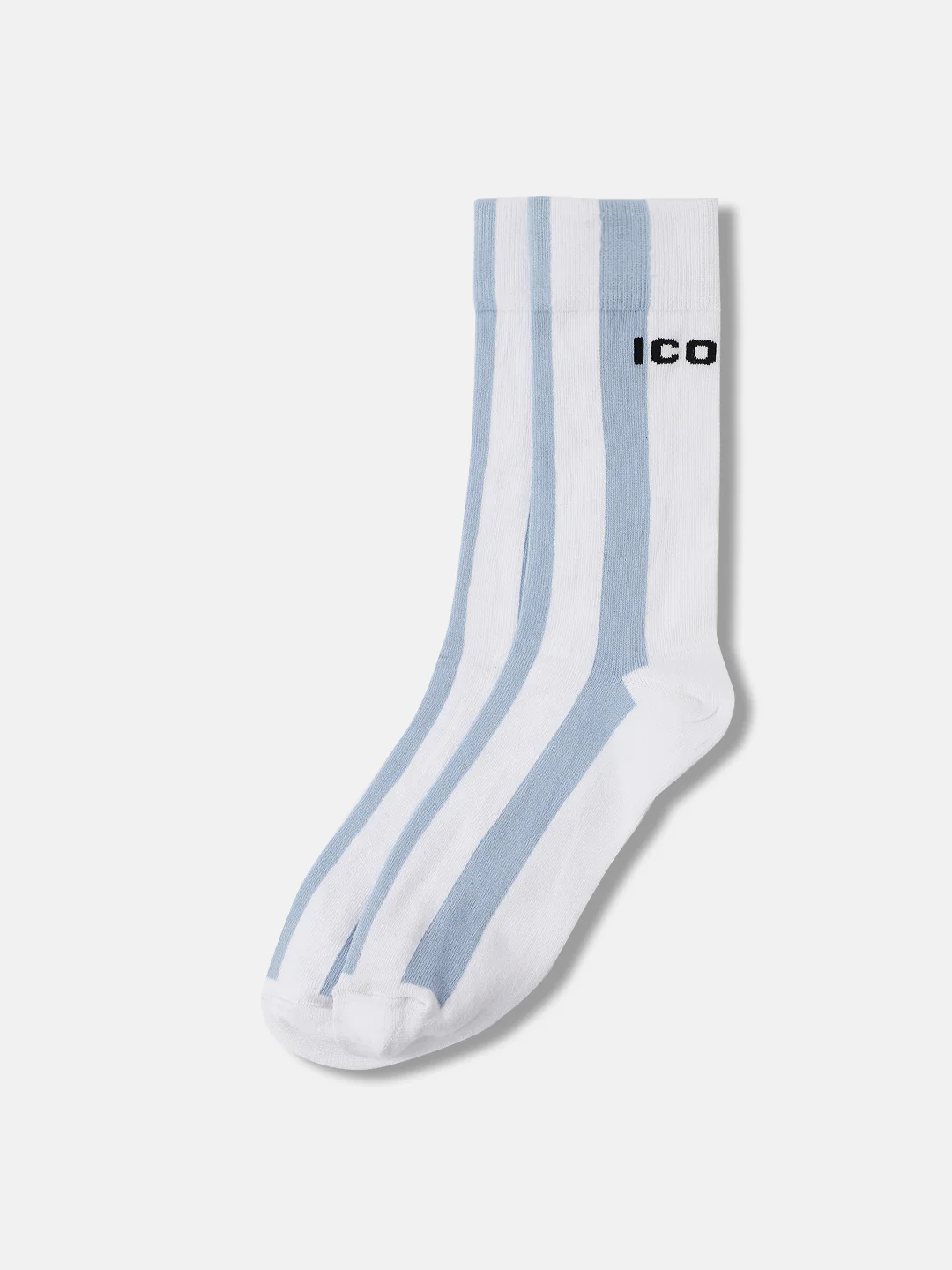 Iconic Men Multicolor Striped Calf Length Socks (Pack Of 1) - Image 2
