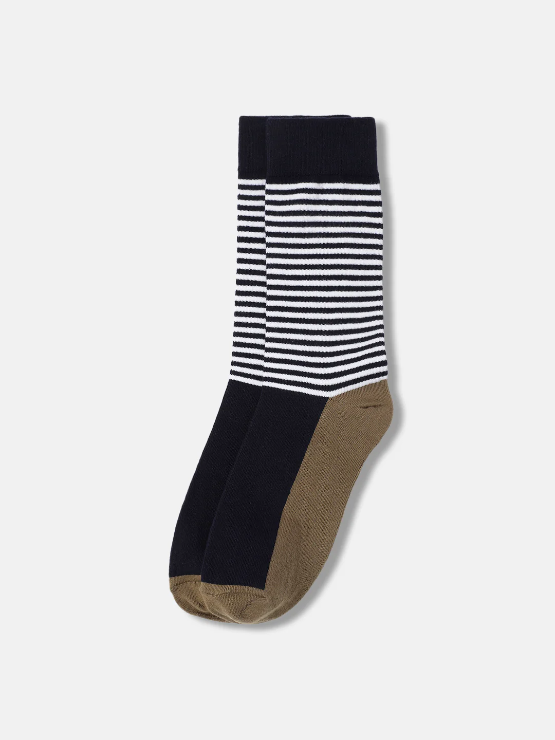 Iconic Men Multicolor Striped Calf Length Socks (Pack Of 1) - Image 2