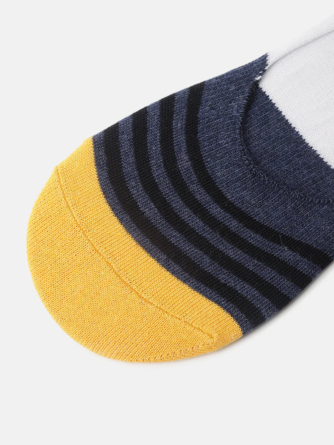 Iconic Men Multicolour Color-blocked Shoe-liner Socks (Pack of 1) - Image 3