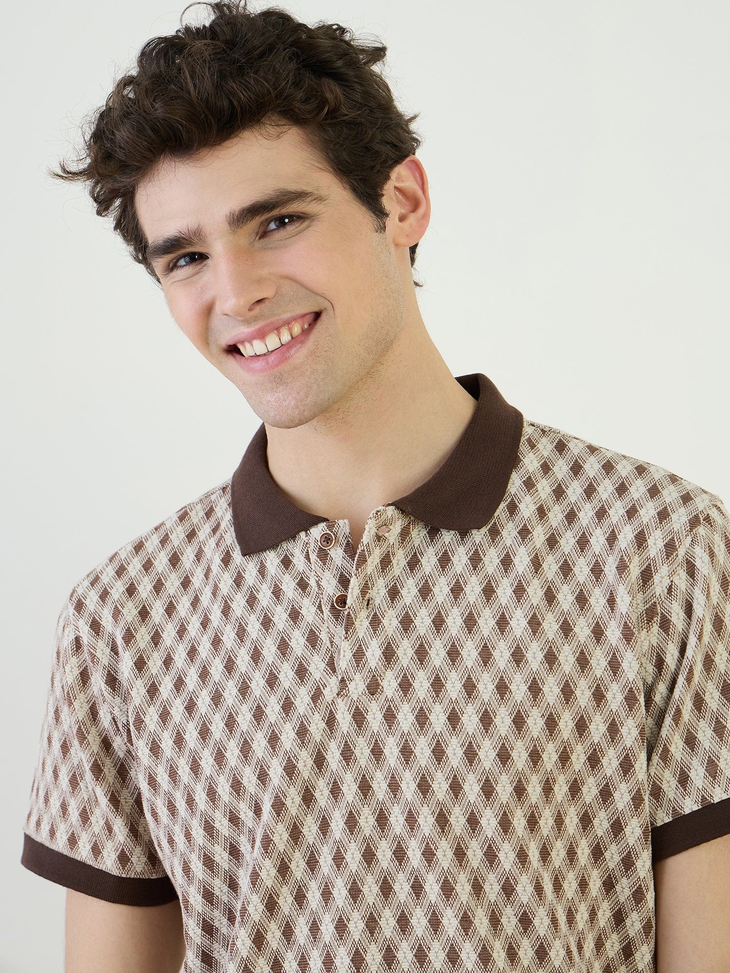 Iconic Men Brown Polo Tshirt - Image 4