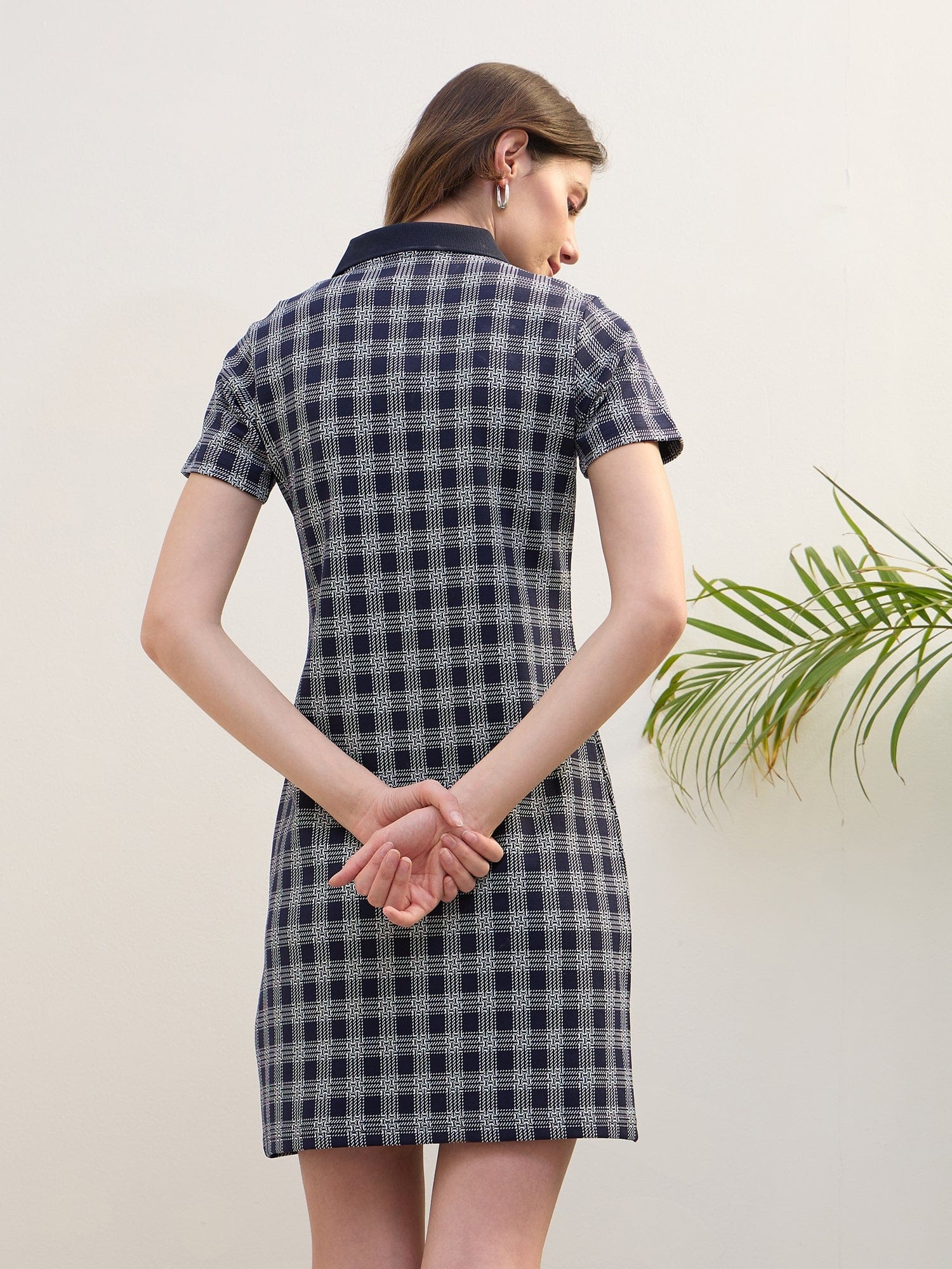 Iconic Women Blue Polo Dress - Image 5