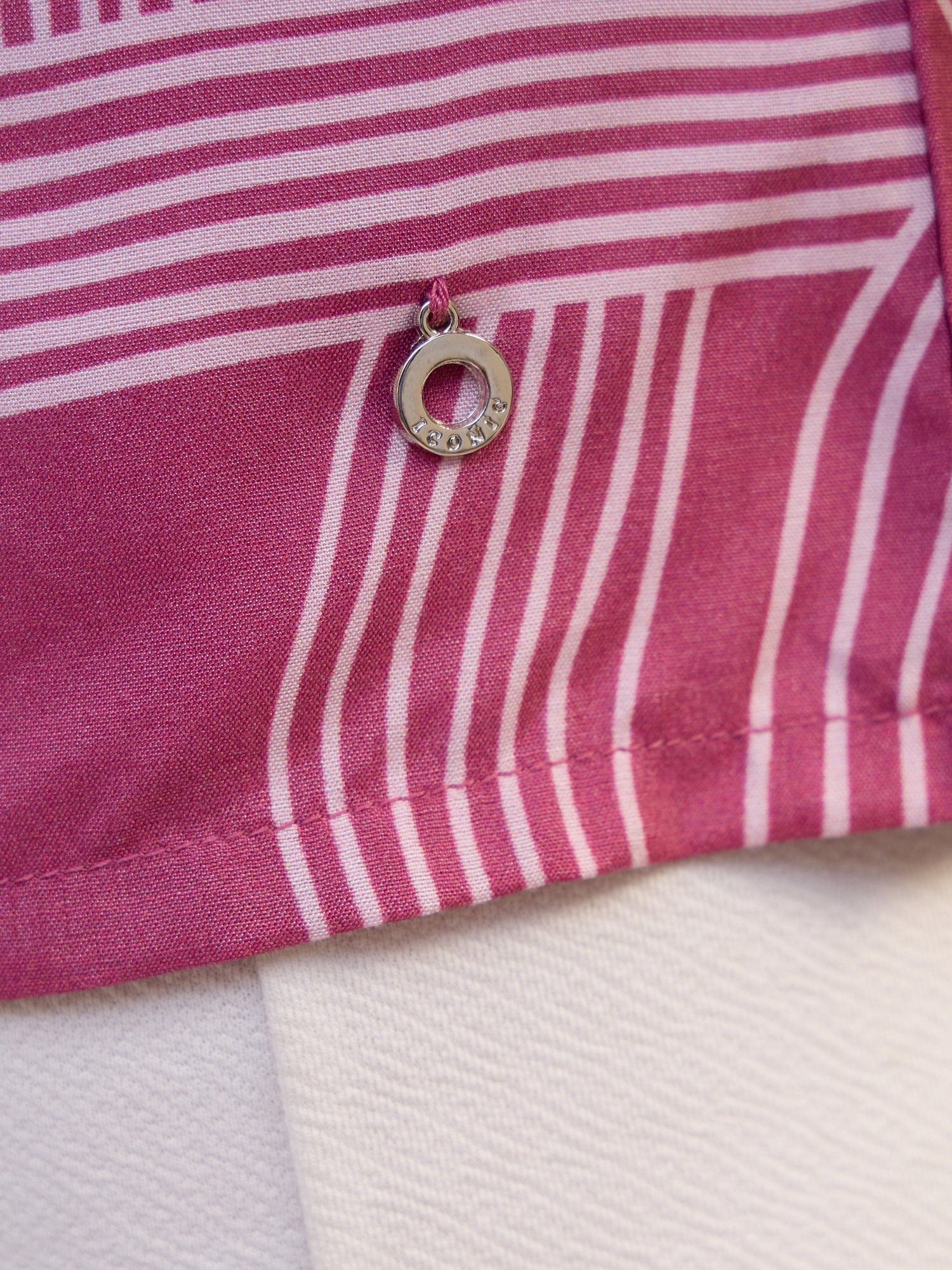 Iconic Women Pink Printed Collar Shirt - Image 6