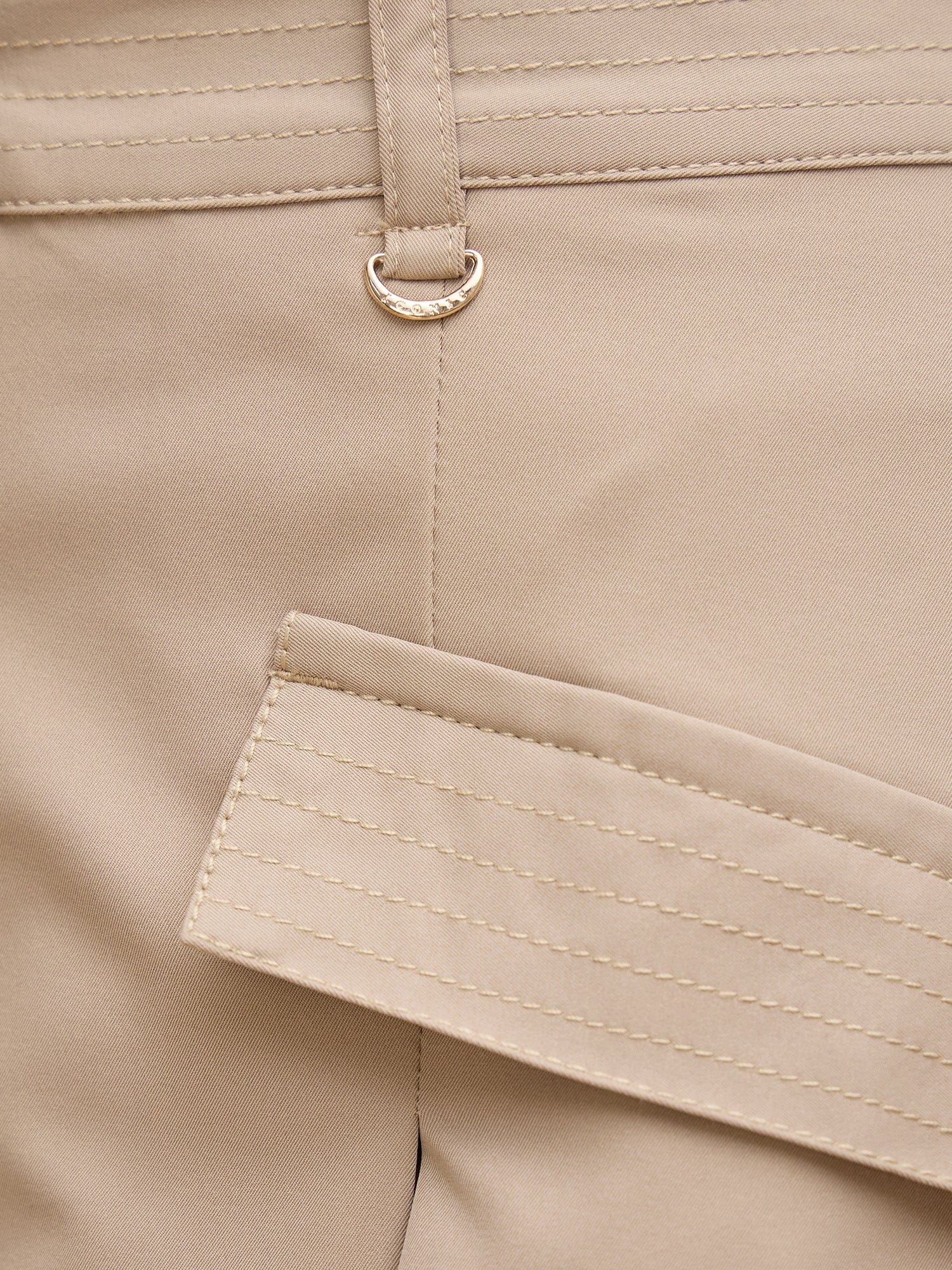 Iconic Women Beige Regular Fit Solid Skirt - Image 6