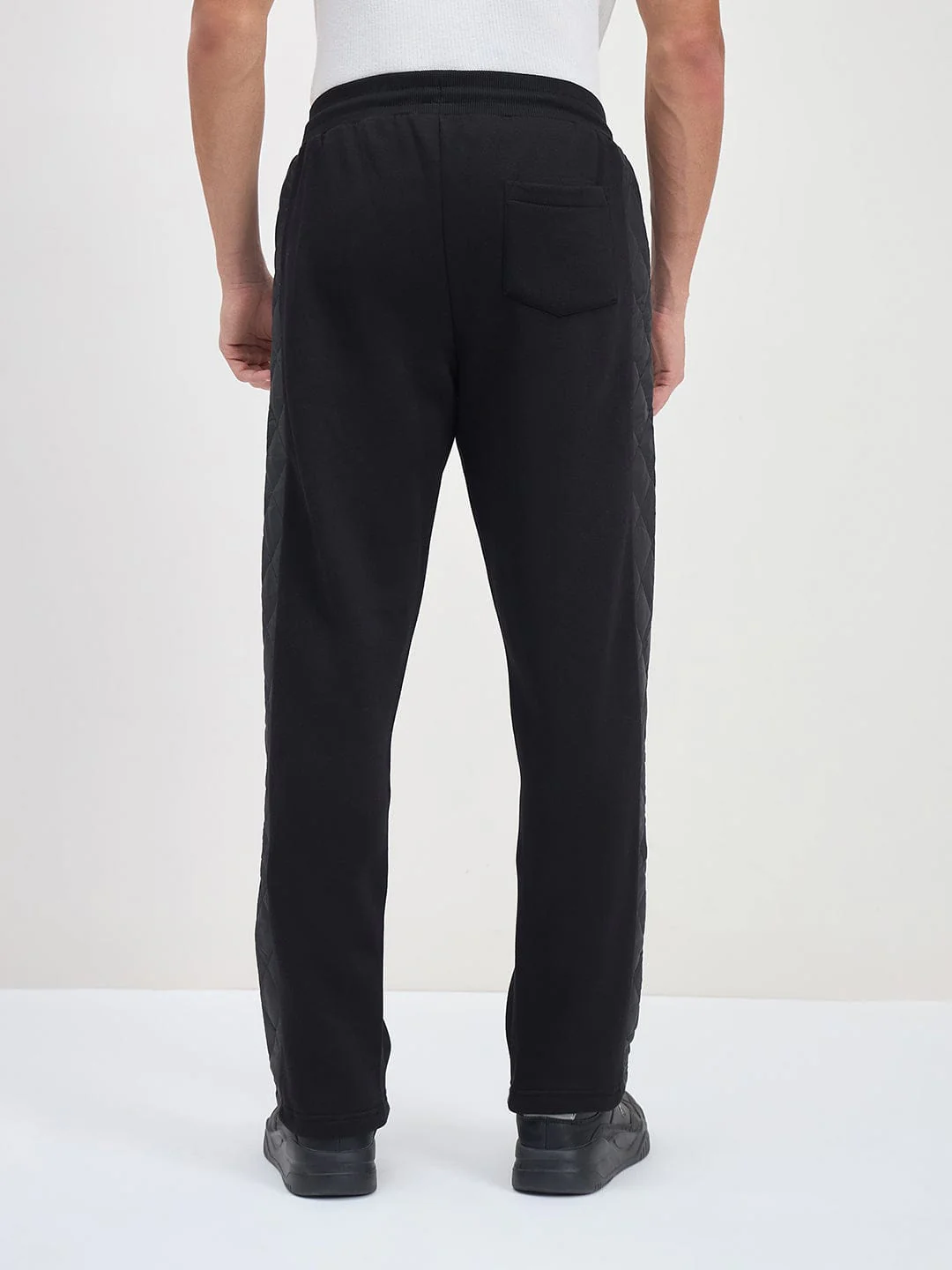 ICONIC Men Black Straight Fit Sweat Pant - Image 2