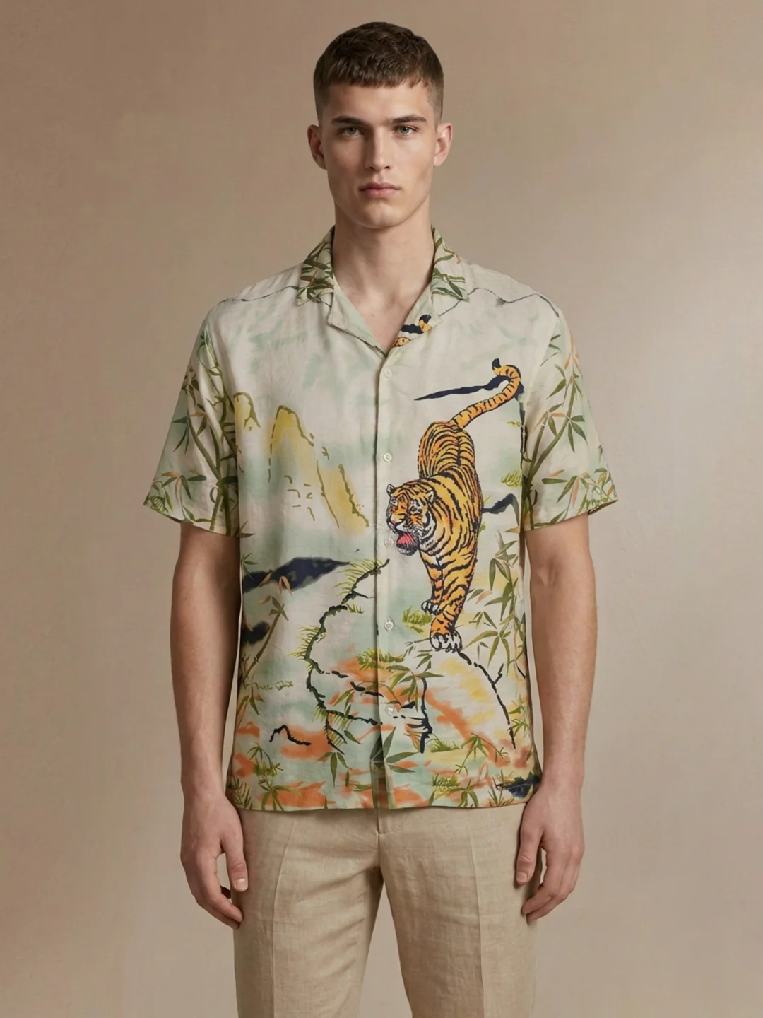 Iconic Men Multi Printed Resort Fit Pure Cotton Shirt - Image 2