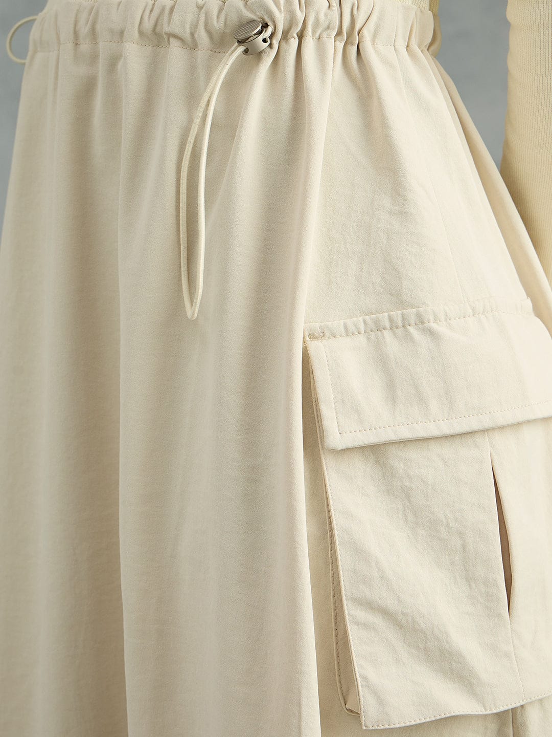 Iconic Women Beige Solid Pure Cotton Collared Dress - Image 7