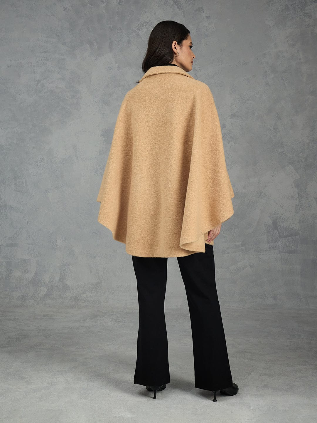 Iconic Women Brown Solid Pure Cotton Lapel Collar Overcoat - Image 4