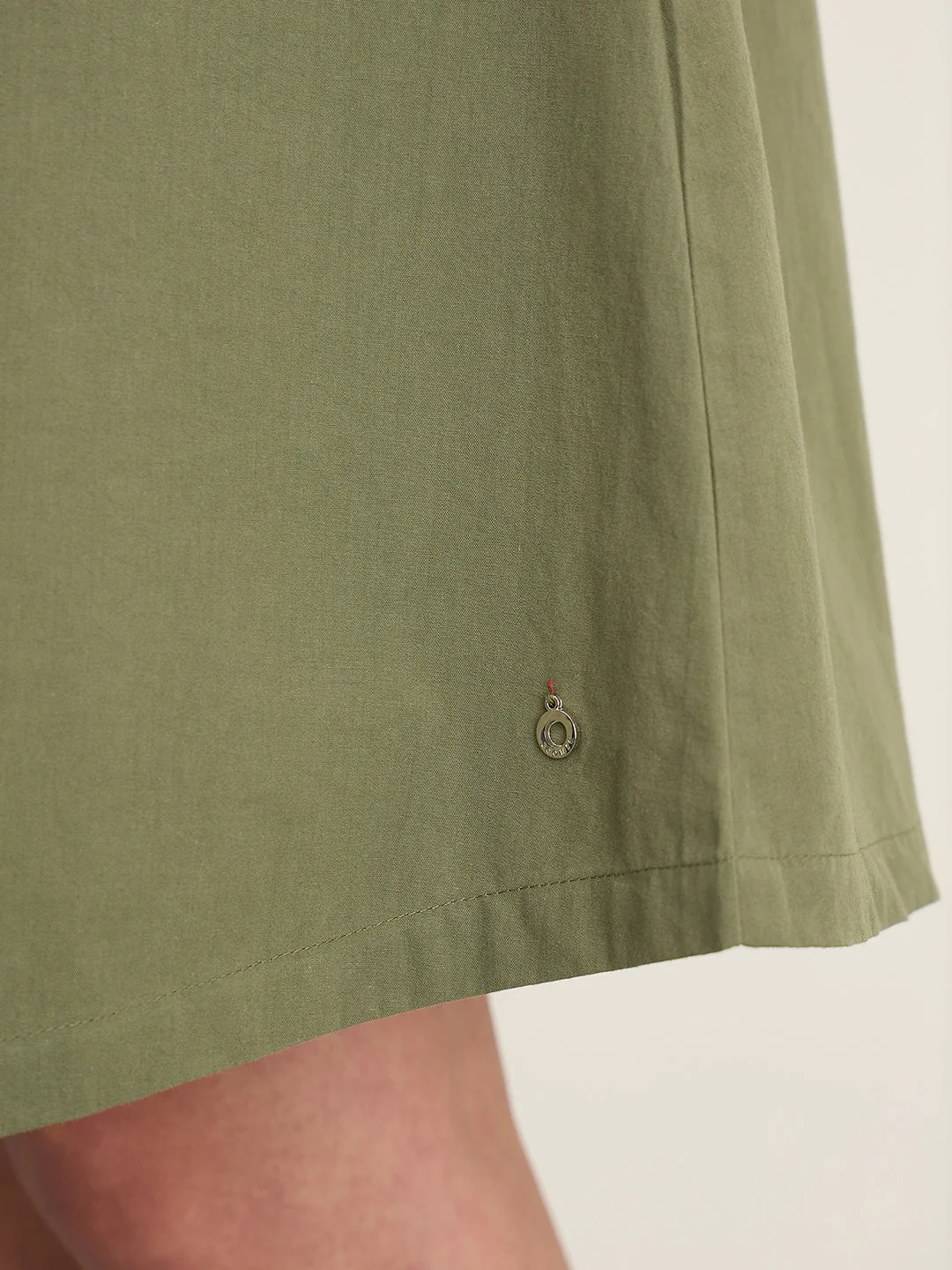 Iconic Women Olive Green Solid Regular Fit Pure Cotton Dress - Image 5