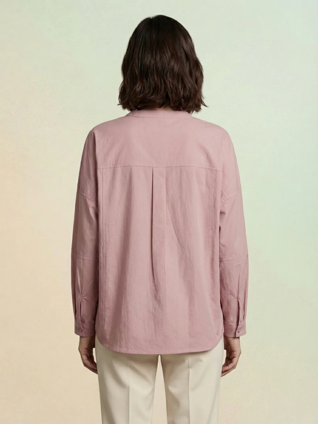 Iconic Women Pink Solid Loose Fit Pure Cotton Shirt - Image 3