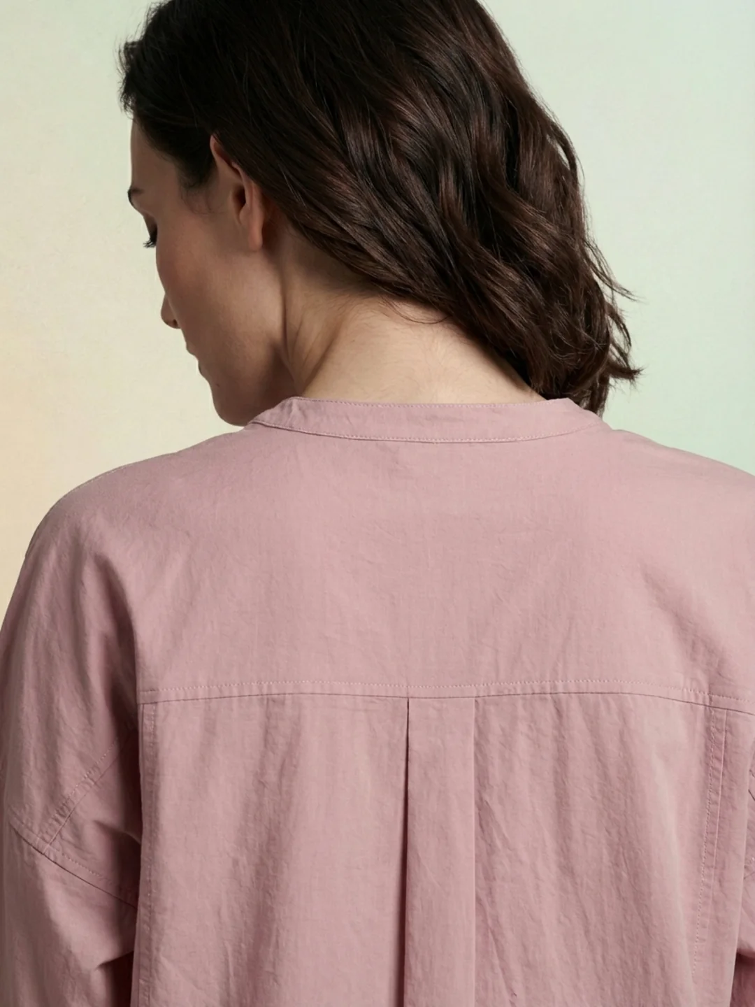 Iconic Women Pink Solid Loose Fit Pure Cotton Shirt - Image 5