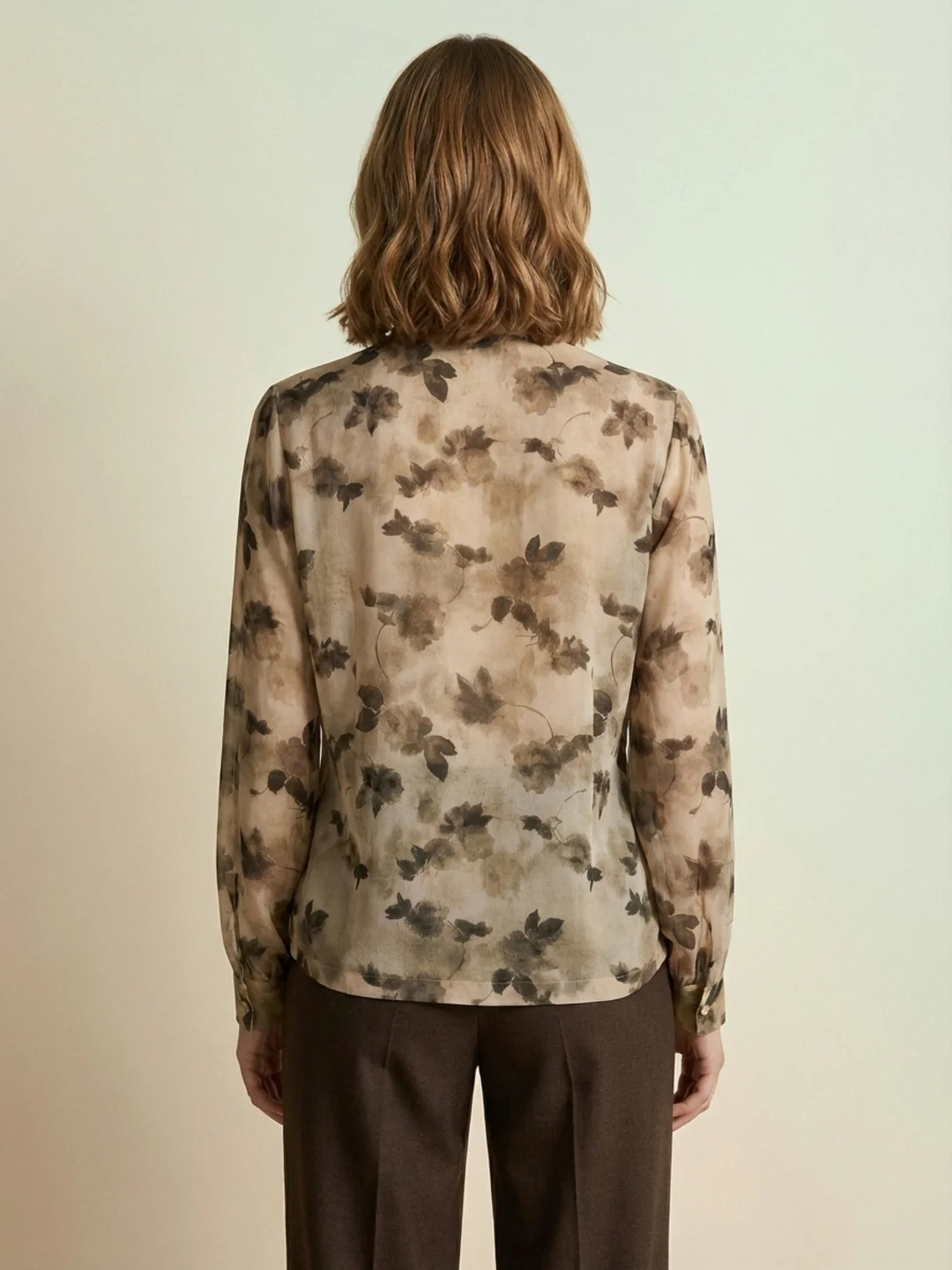 Iconic Women Beige Printed Regular Fit Shirt - Image 3