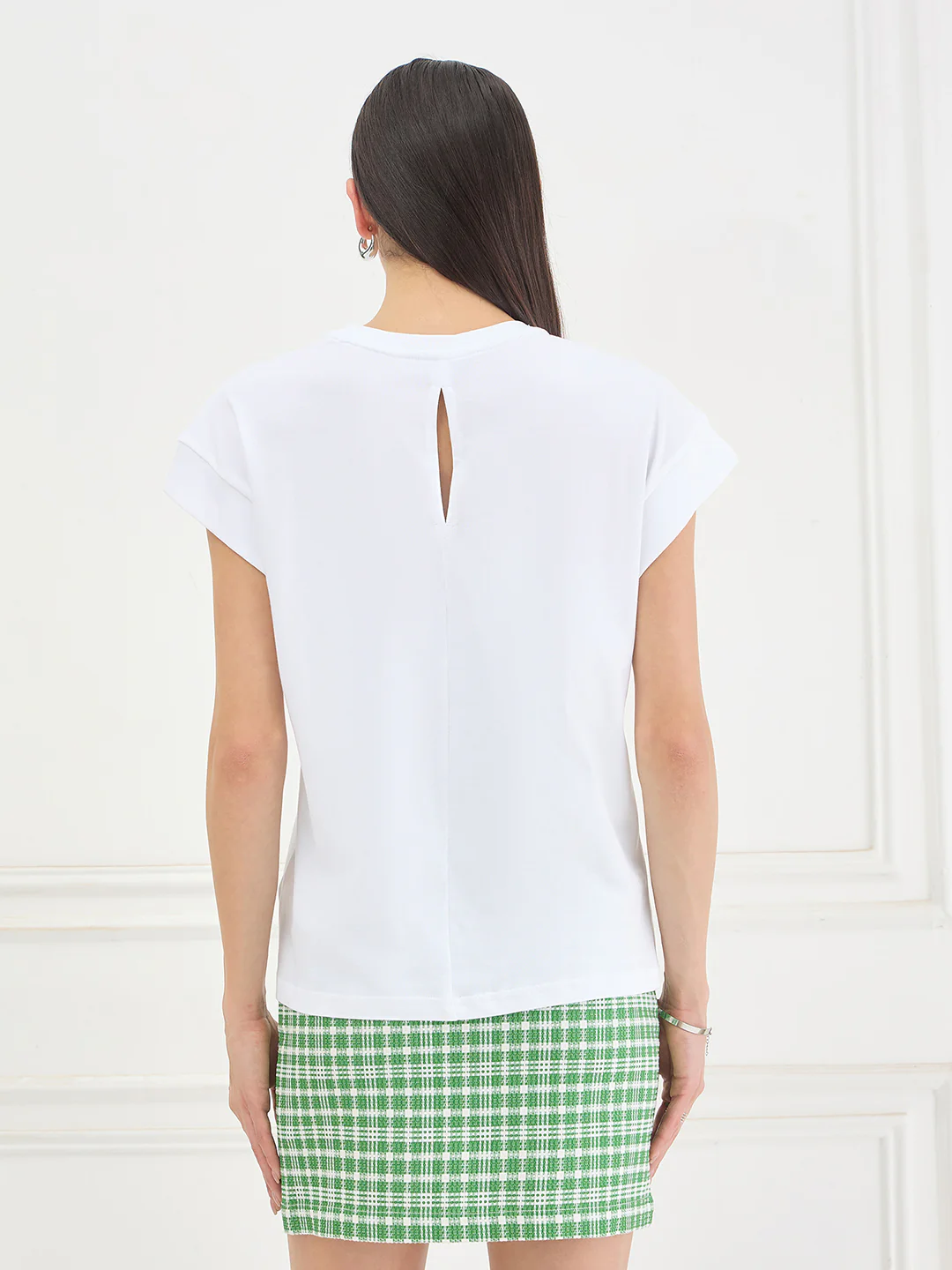 Iconic Women White Printed Regular Fit Pure Cotton T-Shirt - Image 2