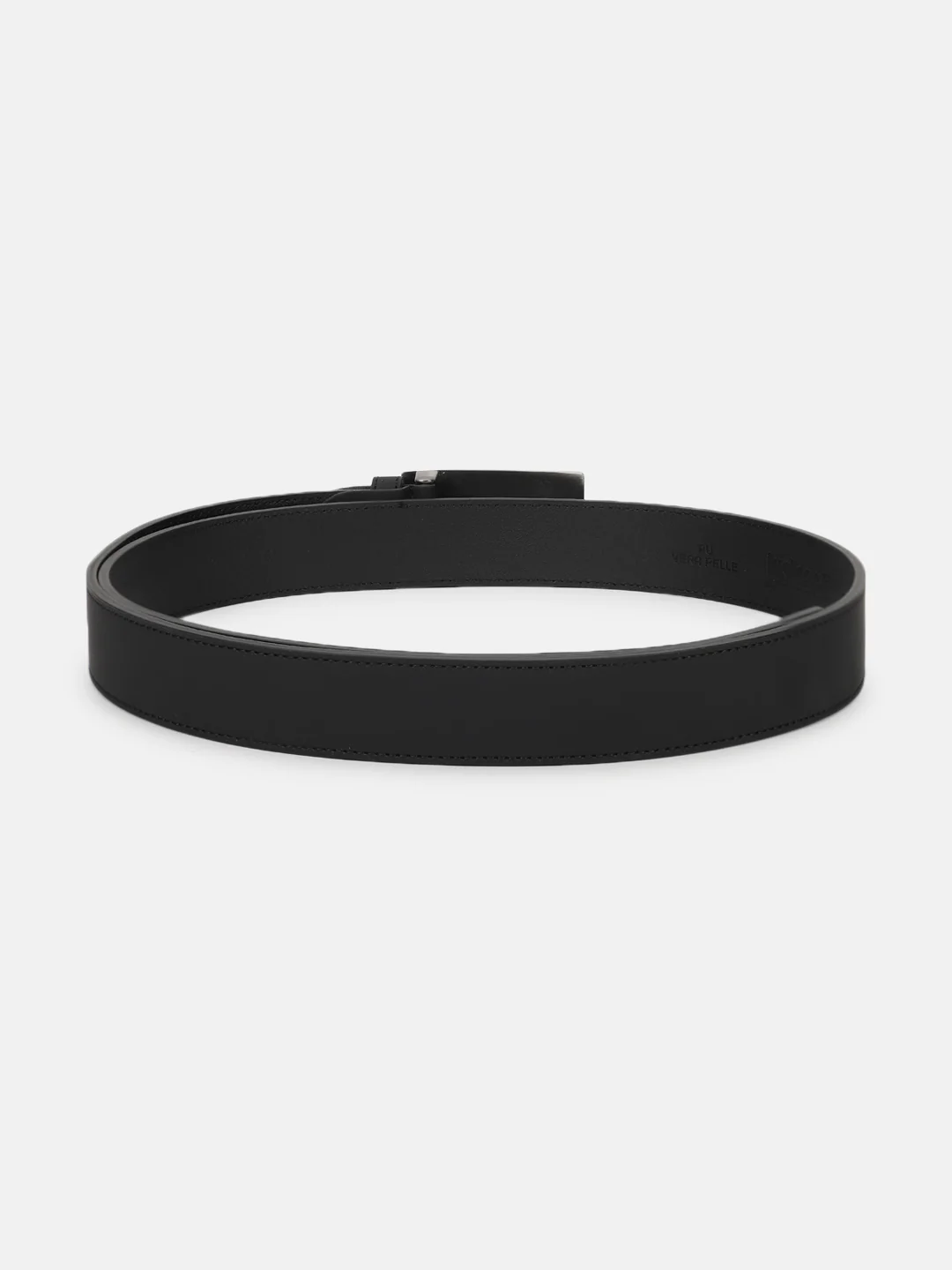 Just Cavalli Men Black Solid Push Pin Buckle Belt - Image 2
