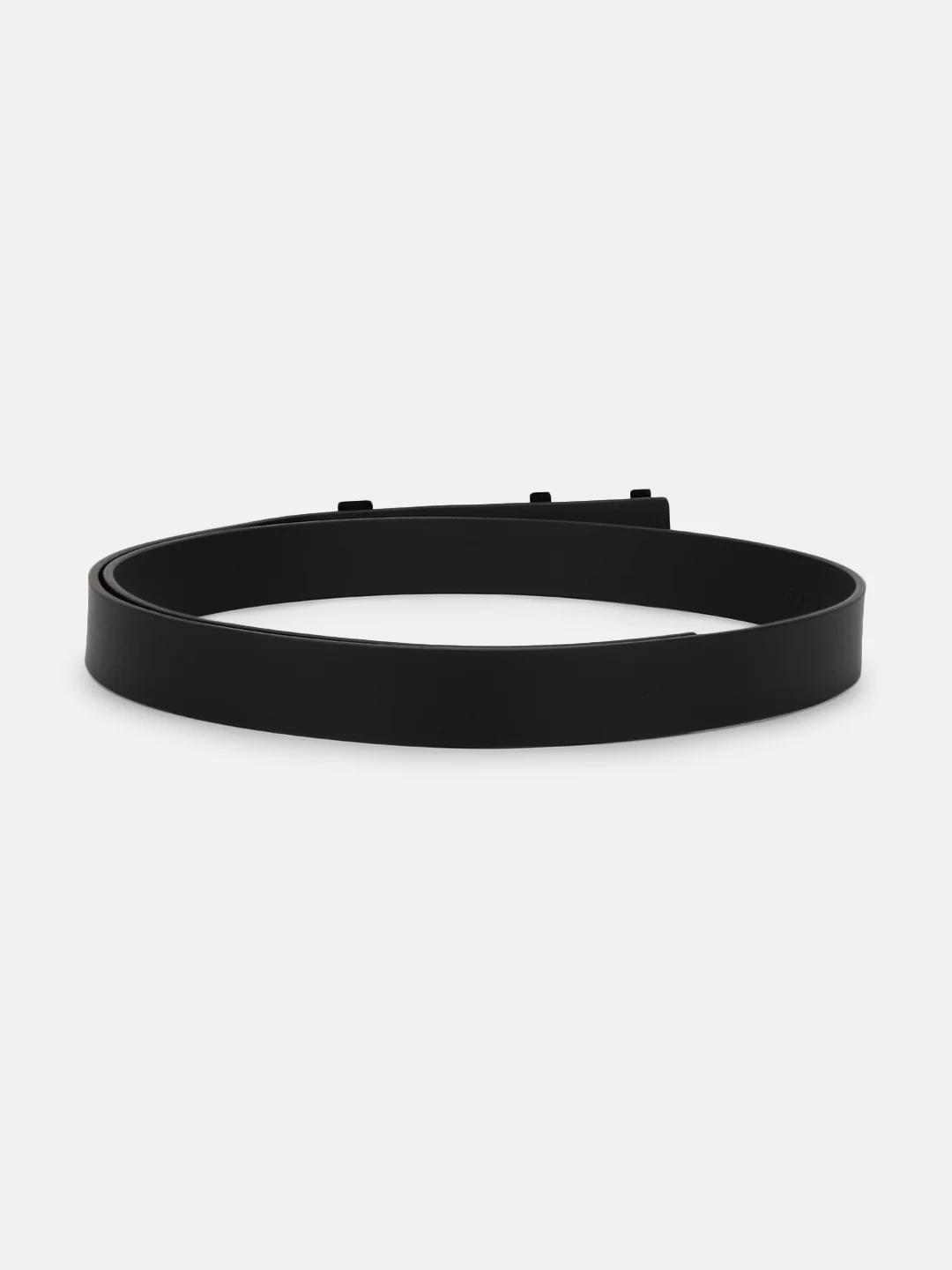 Just Cavalli Men Black Solid Push Pin Buckle Belt - Image 2