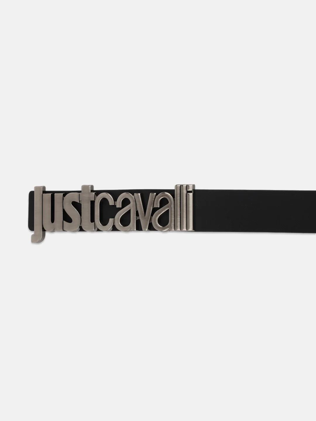 Just Cavalli Men Black Solid Push Pin Buckle Belt - Image 4