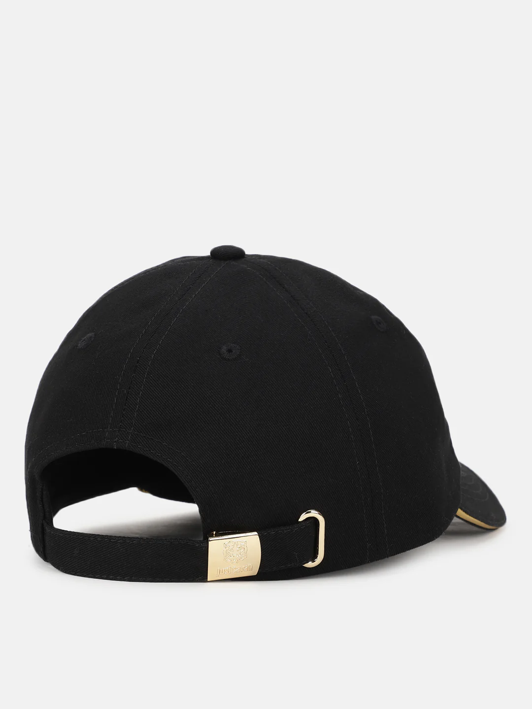 Just Cavalli Men Black Brand Logo Printed Baseball Caps - Image 4