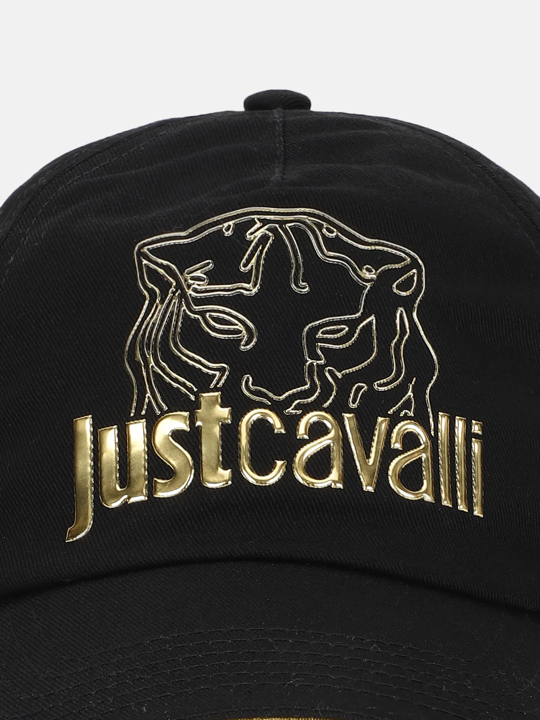 Just Cavalli Men Black Brand Logo Printed Baseball Caps - Image 5